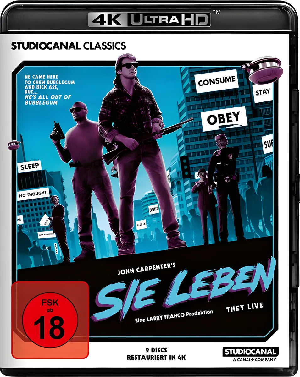 4K UHD Blu-ray-Cover: Sie leben!. Regie: John Carpenter