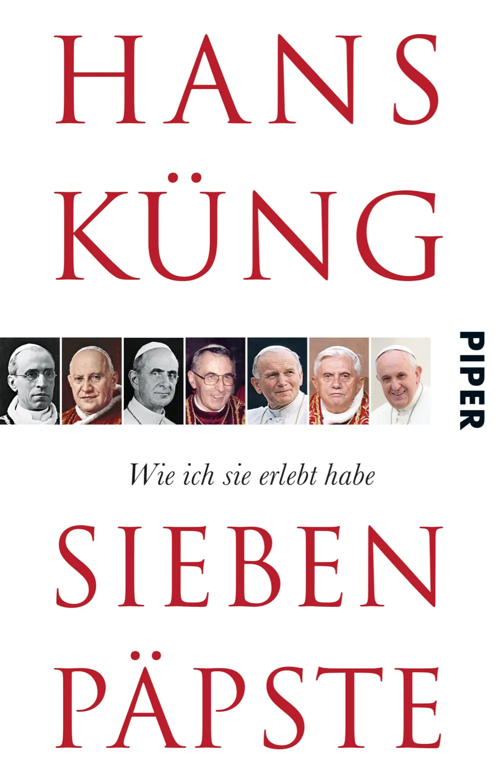 Buchcover von 'Sieben Päpste' - Taschenbuch von Hans Küng