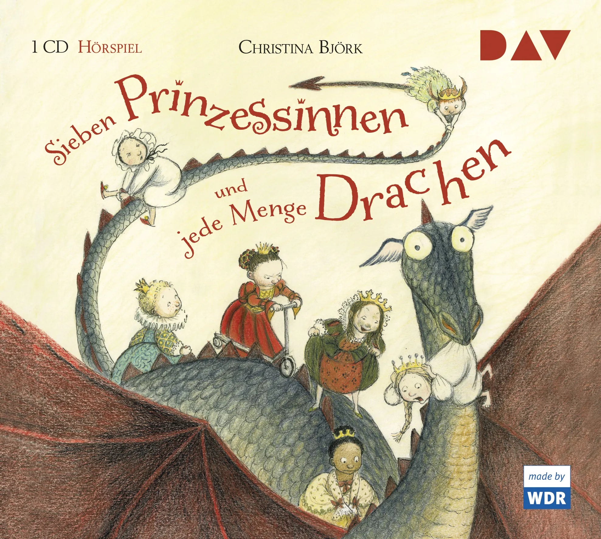 Buchcover von 'Sieben Prinzessinnen und jede Menge Drachen' - Hörbuch (CD) von Christina Björk