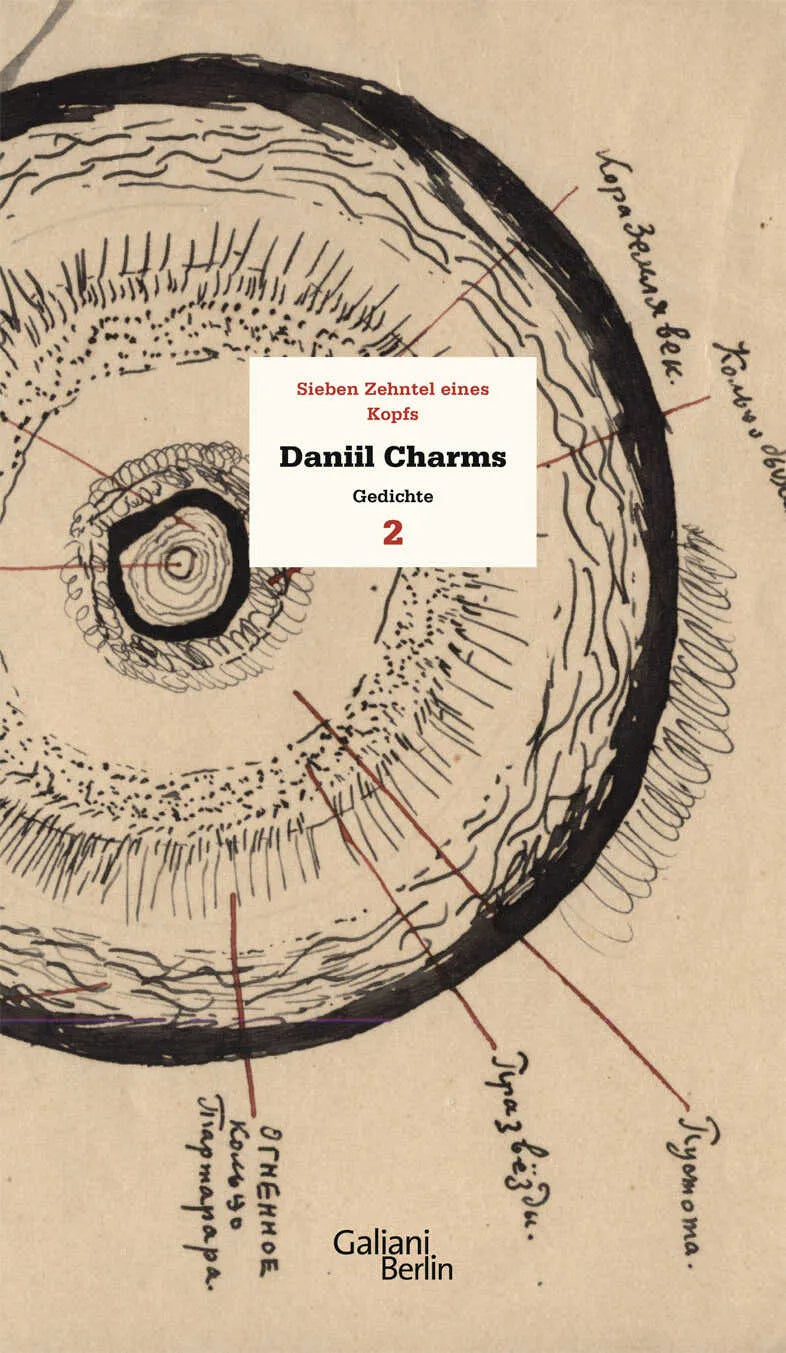 Buchcover von 'Sieben Zehntel eines Kopfes' - Gebundene Ausgabe von Daniil Charms
