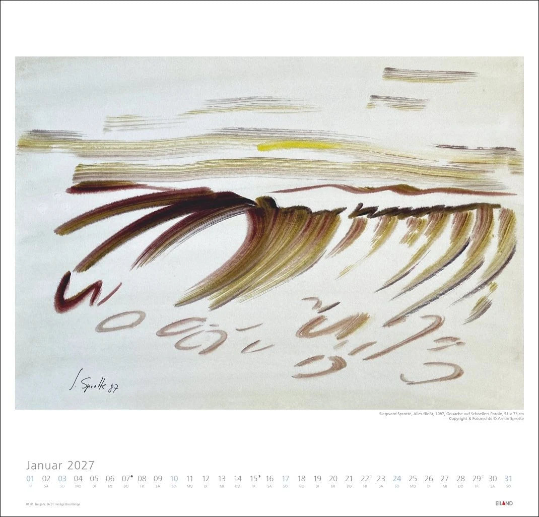 Siegward Sprotte Edition Kalender 2027 – Ansicht