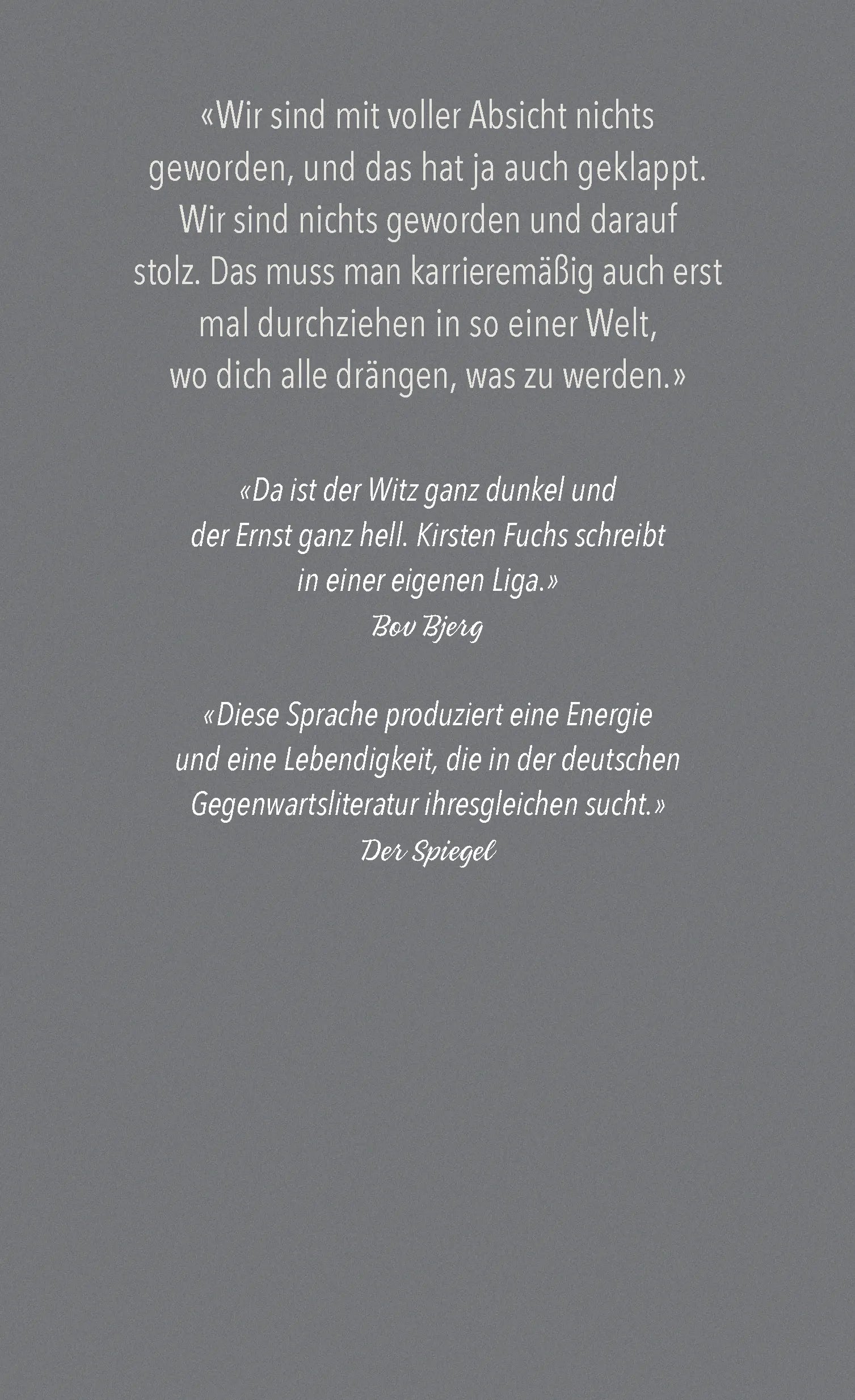 Buchrückseite von 'Signalstörung' mit Klappentext - Gebundene Ausgabe