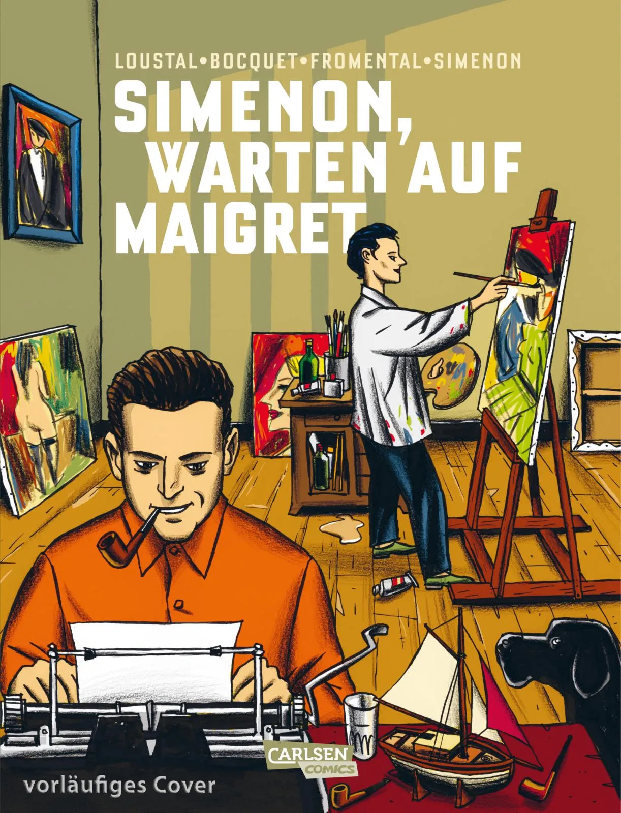 Buchcover von 'Simenon, Warten auf Maigret' - Gebundene Ausgabe von Jean-Luc Fromental