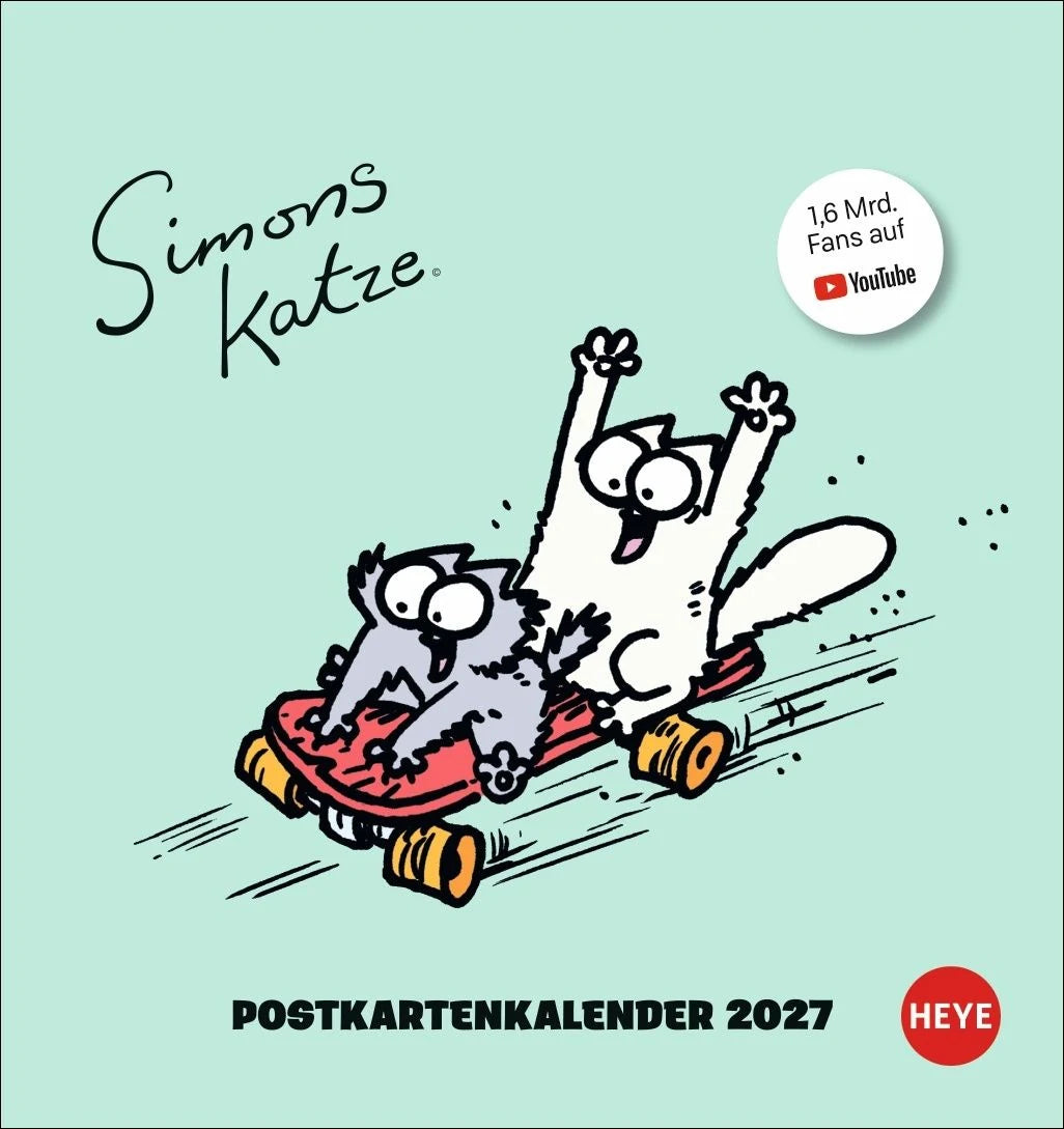 Postkartenkalender: Simons Katze Postkartenkalender 2027