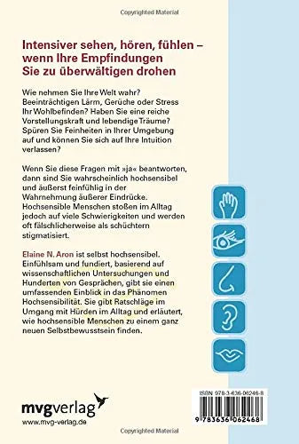 Buchrückseite von 'Sind Sie hochsensibel?' mit Klappentext - Taschenbuch