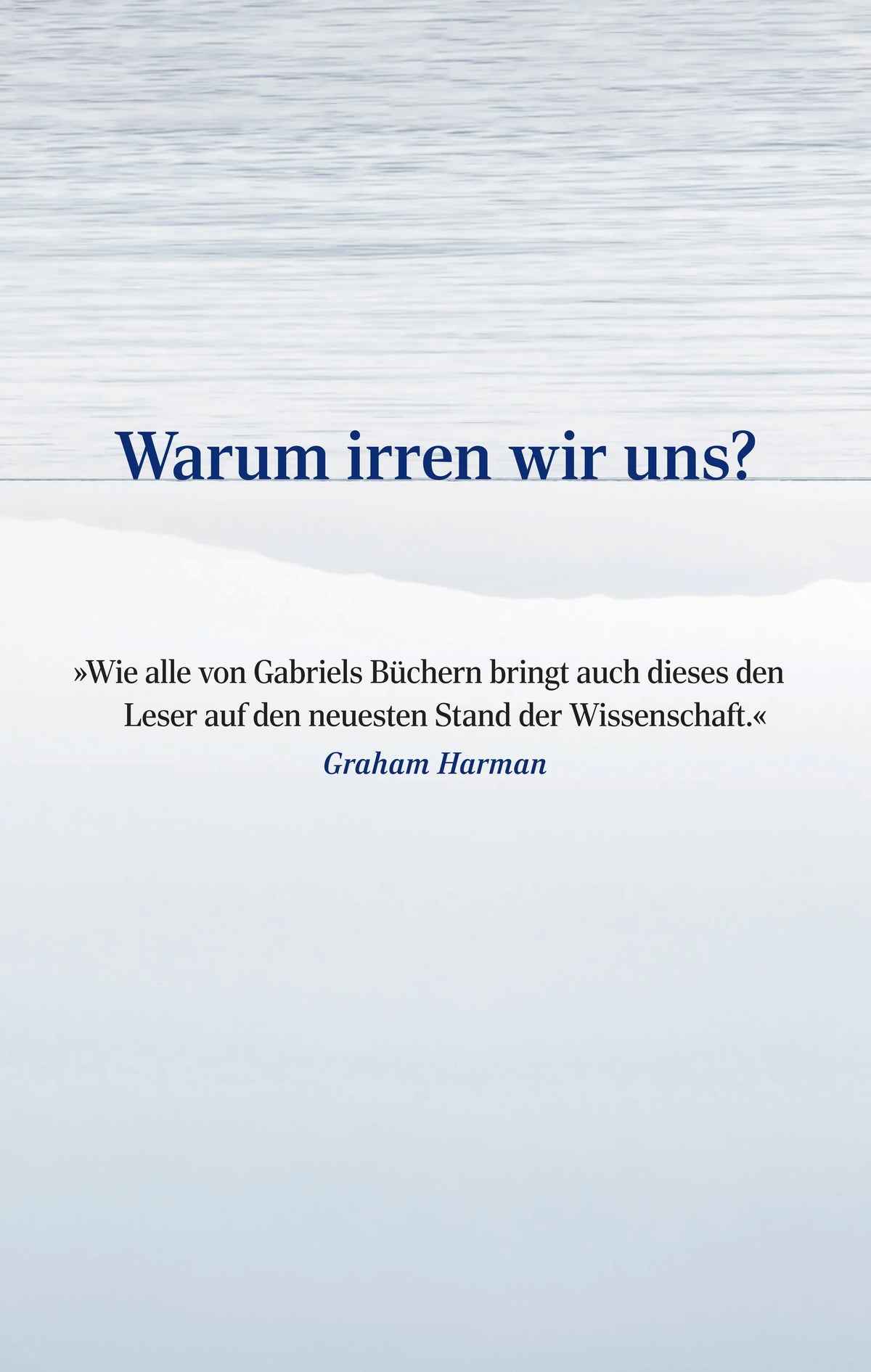 Rückseite: Sinn und Unsinn − Eine Theorie der Subjektivität (Hardcover)