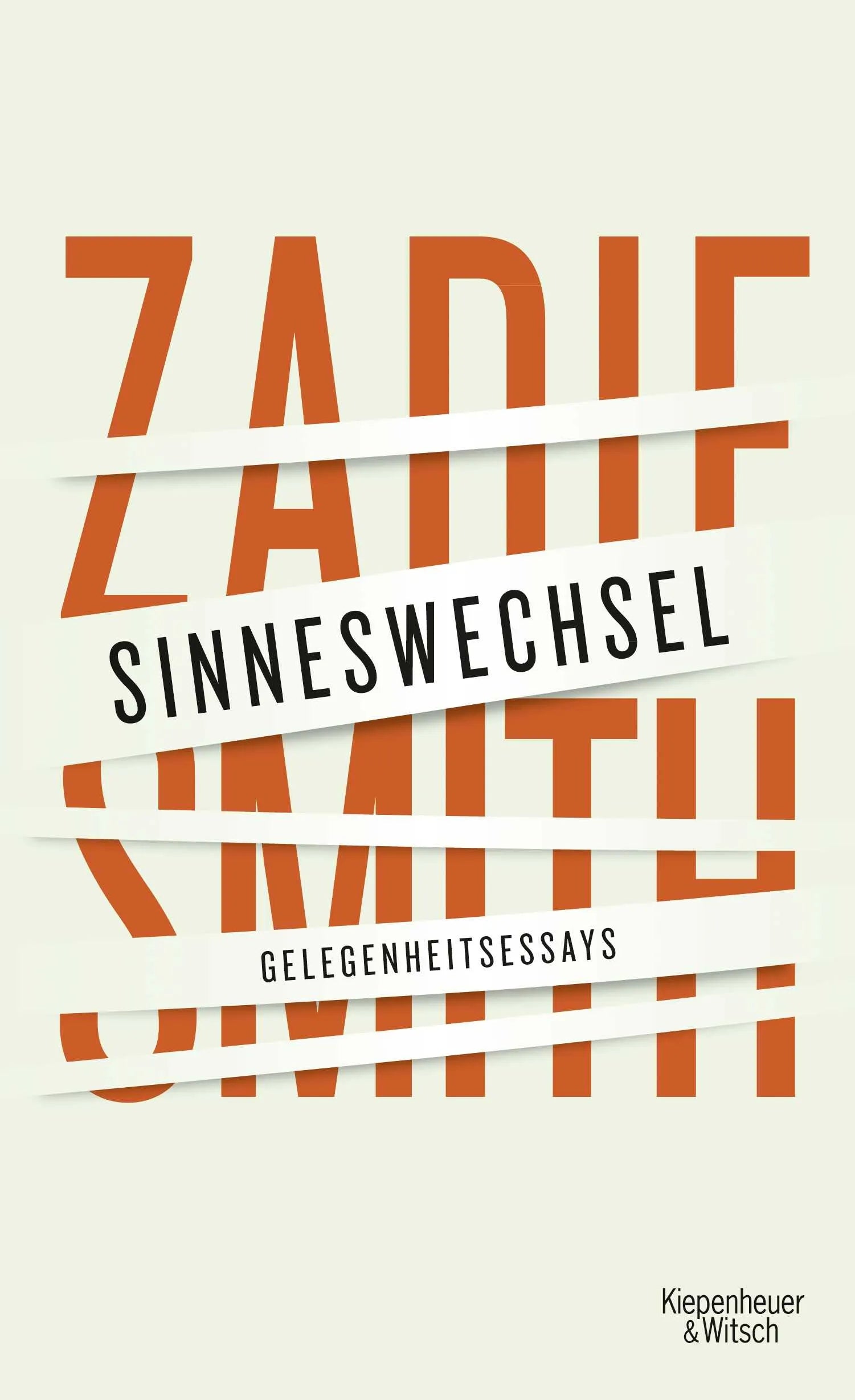 Buchcover von 'Sinneswechsel' - Gebundene Ausgabe von Zadie Smith