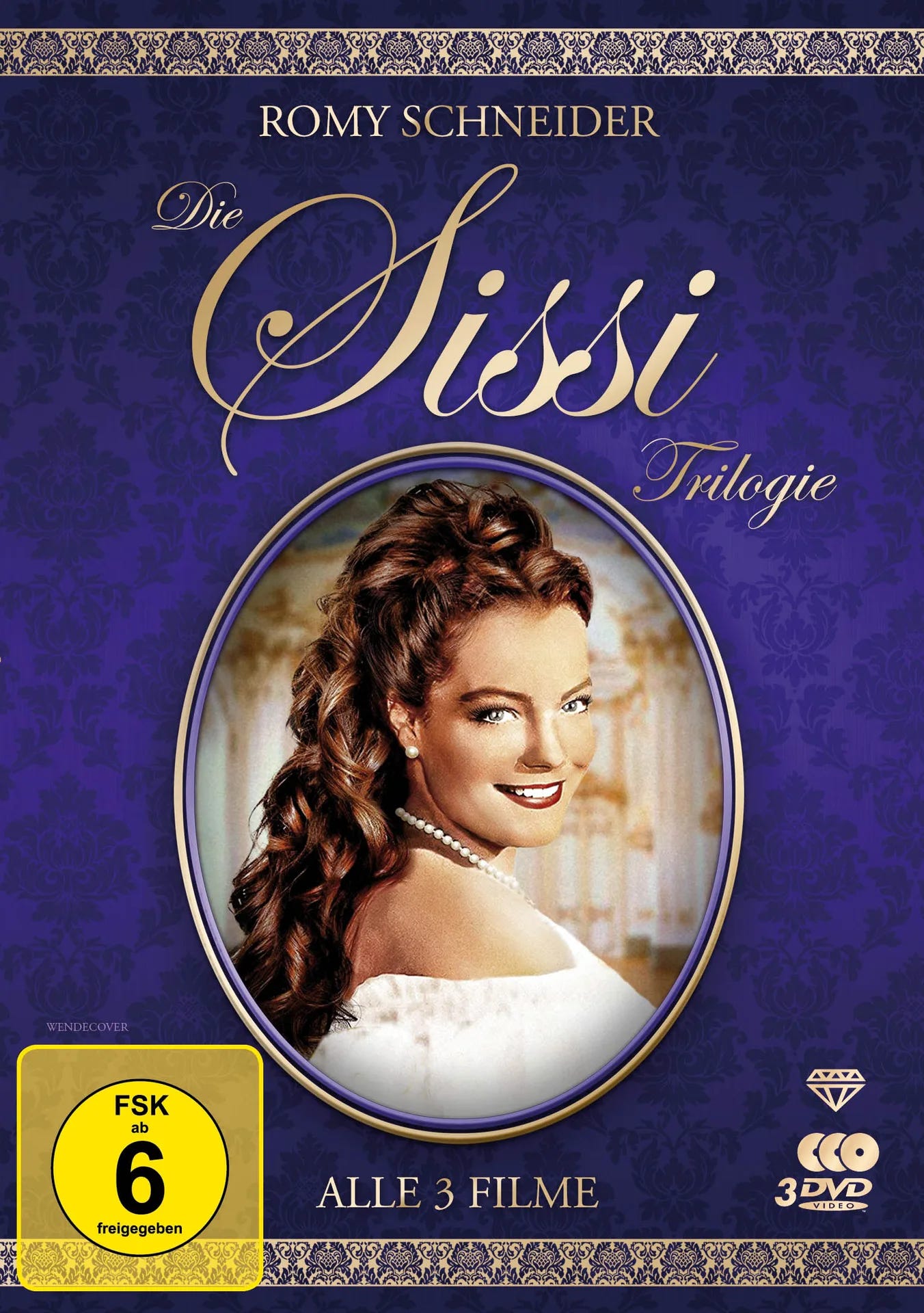 DVD-Cover: Sissi Trilogie. Regie: Ernst Marischka