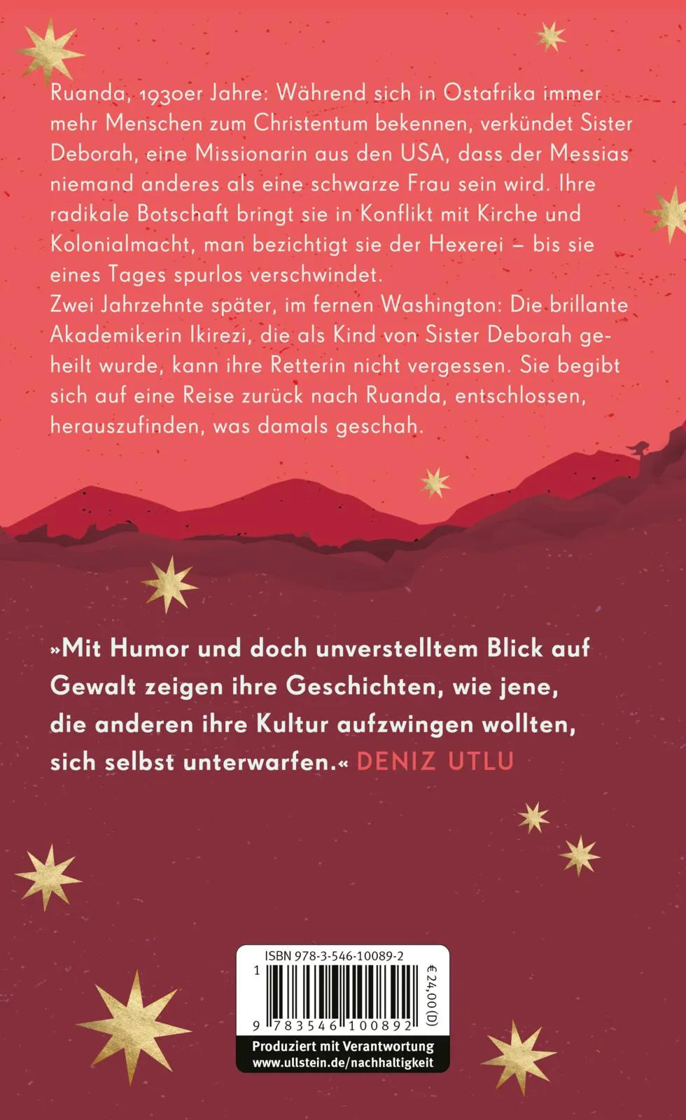 Buchrückseite von 'Sister Deborah' mit Klappentext - Gebundene Ausgabe