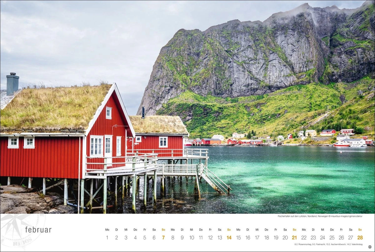 Skandinavien Globetrotter Kalender 2027 - Von stillen Wäldern, Seen und Fjorden – Ansicht