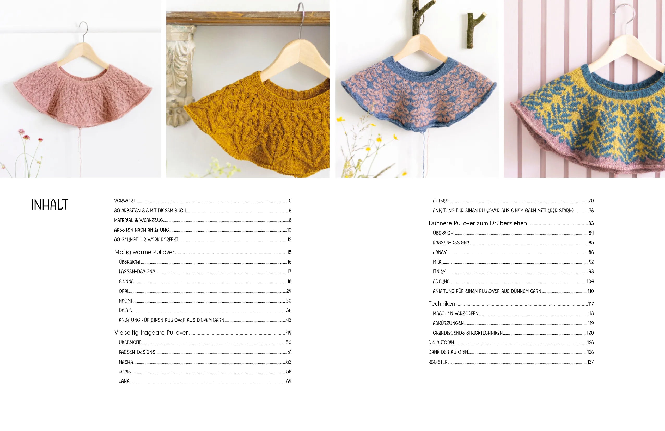 Innenansicht von 'Skandinavische Top-down-Pullover' - Taschenbuch