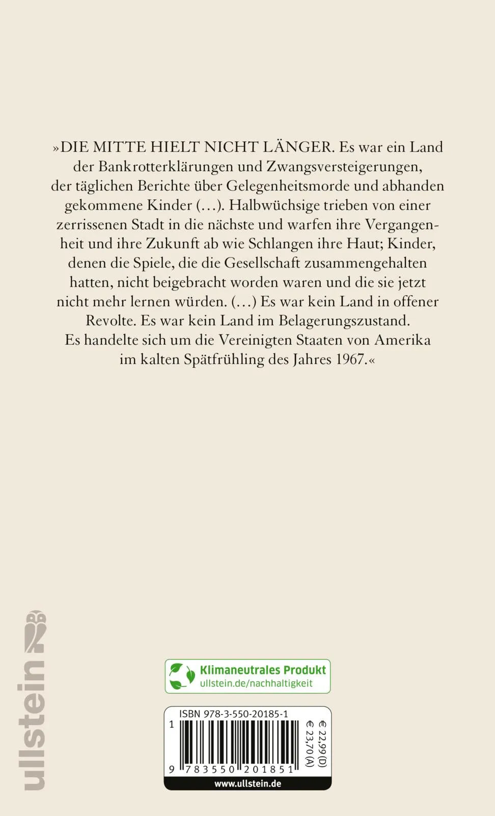 Buchrückseite von 'Slouching Towards Bethlehem' mit Klappentext - Gebundene Ausgabe