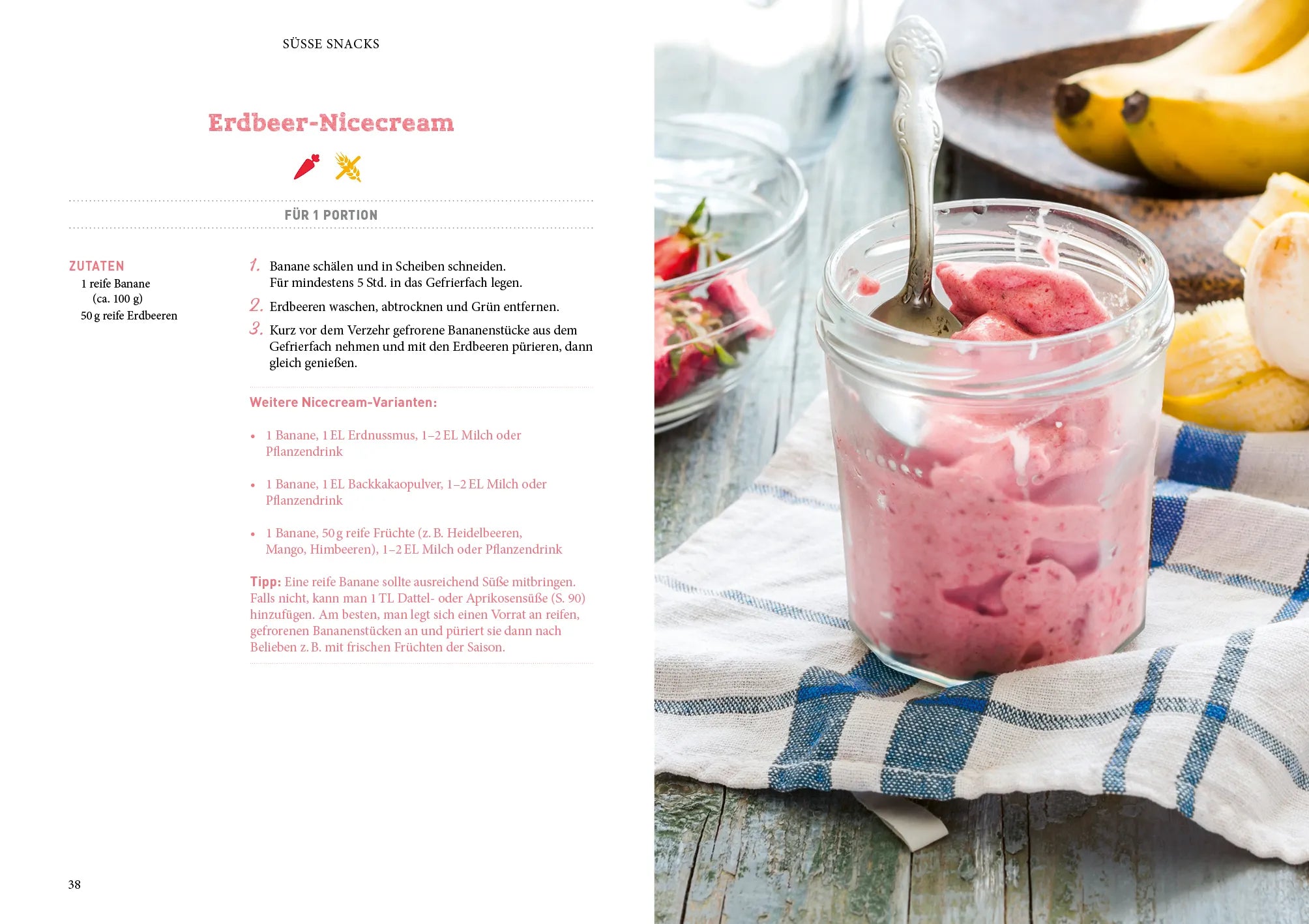 Innenansicht von 'Snacks zuckerfrei für Kinder' - Taschenbuch