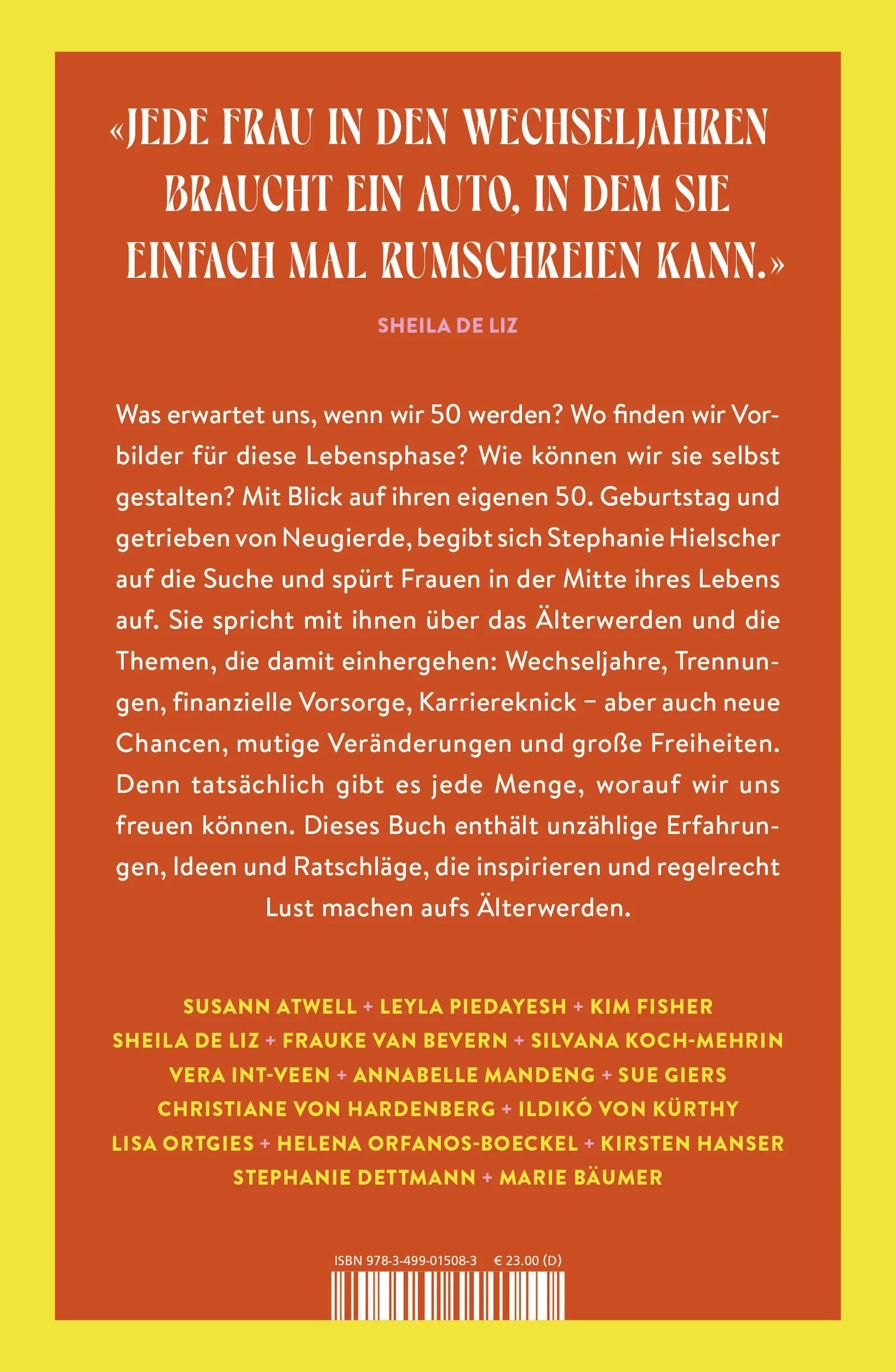 Buchrückseite von 'So alt war ich noch nie' mit Klappentext - Gebundene Ausgabe