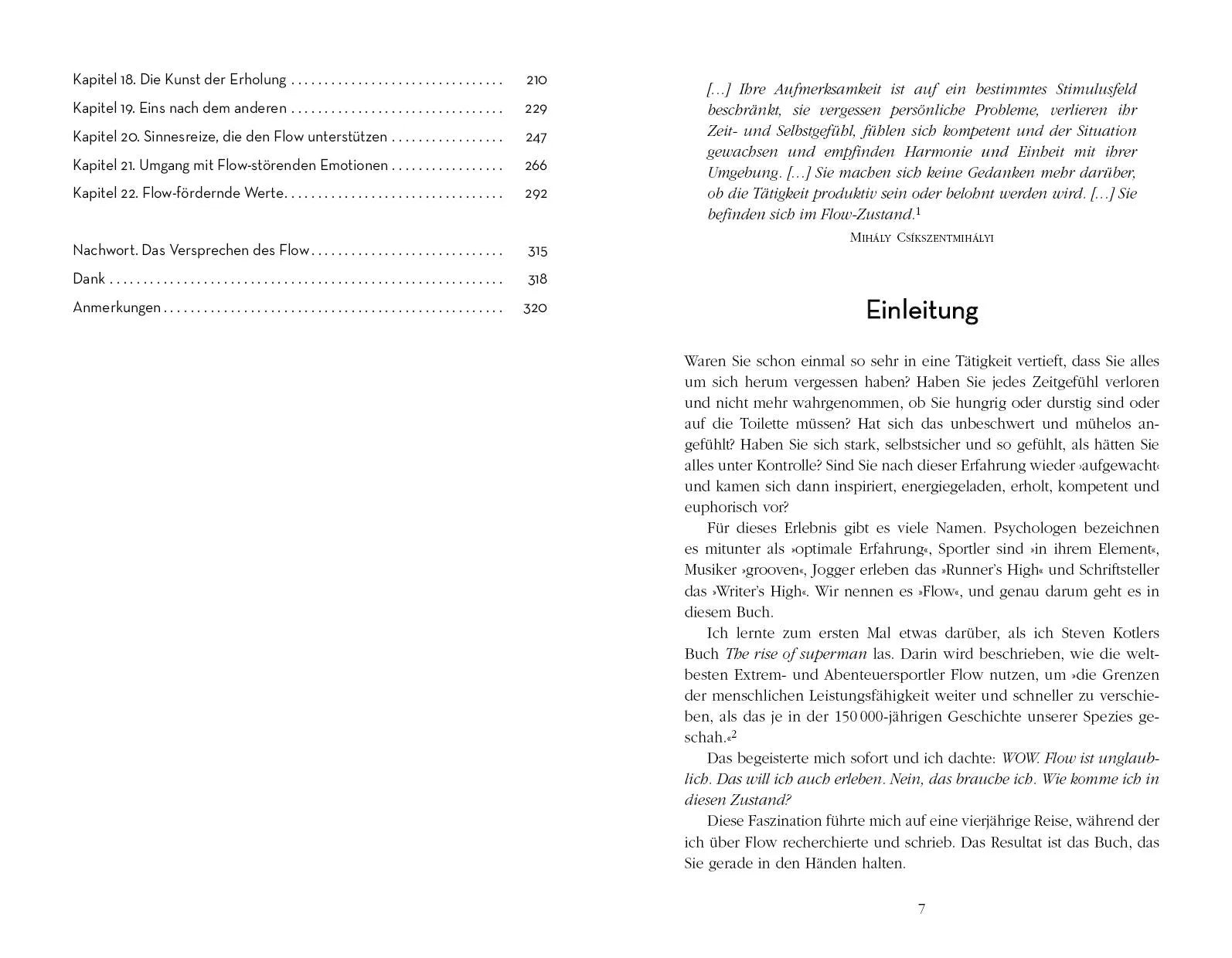 Innenansicht von 'So lebst du deinen Flow' - Taschenbuch