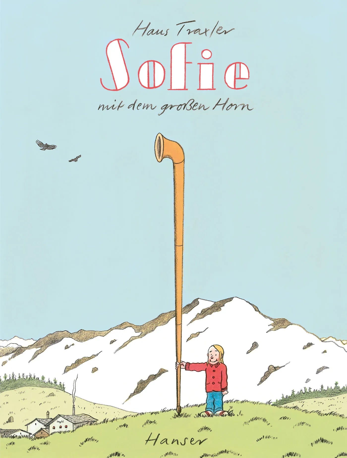 Buchcover von 'Sofie mit dem großen Horn' - Gebundene Ausgabe von Hans Traxler