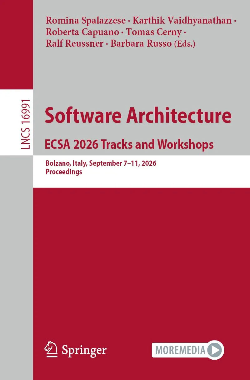 Software Architecture. ECSA 2026 Tracks and Workshops
