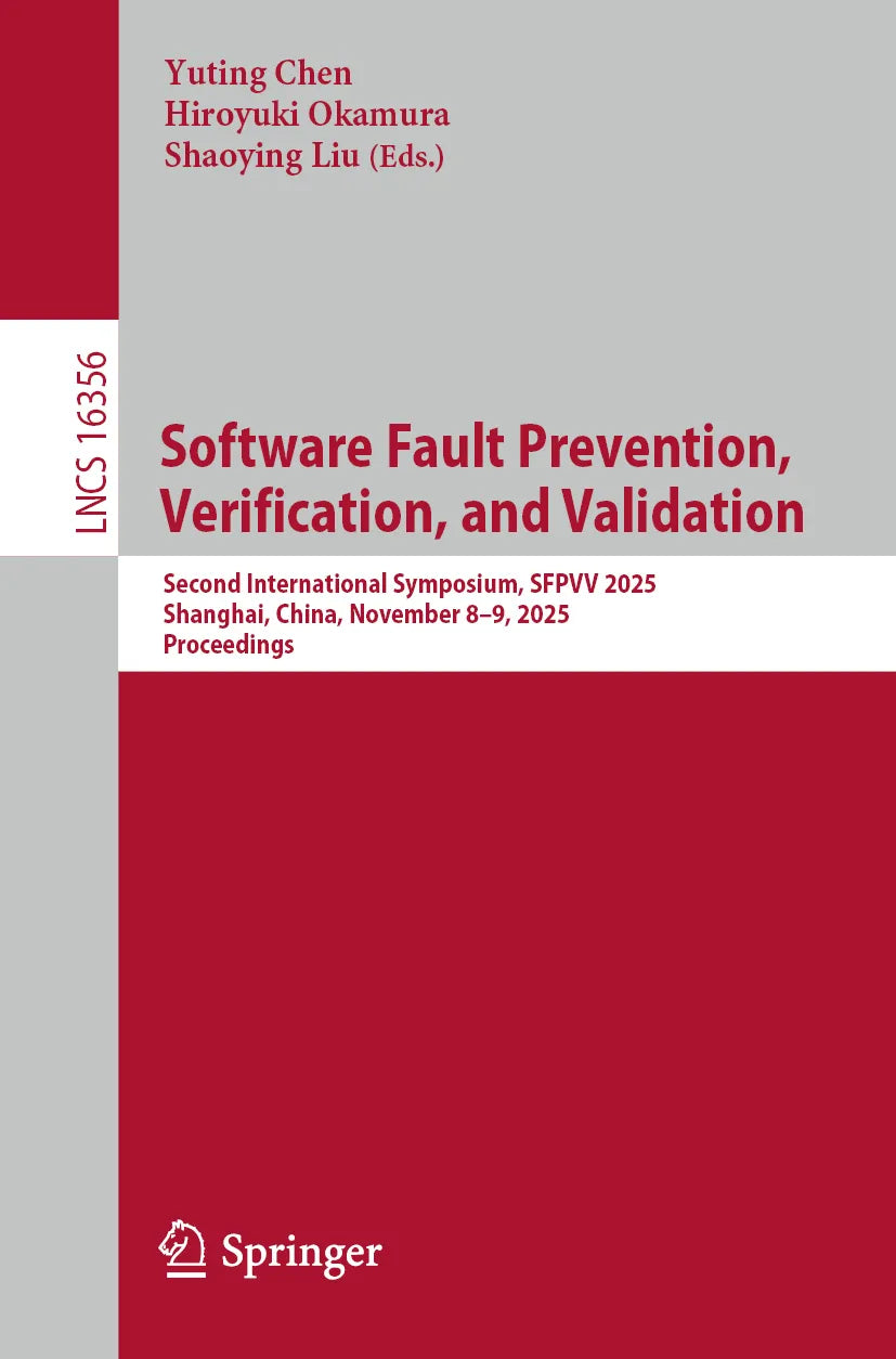 Cover: Software Fault Prevention, Verification, and Validation (E-Book)