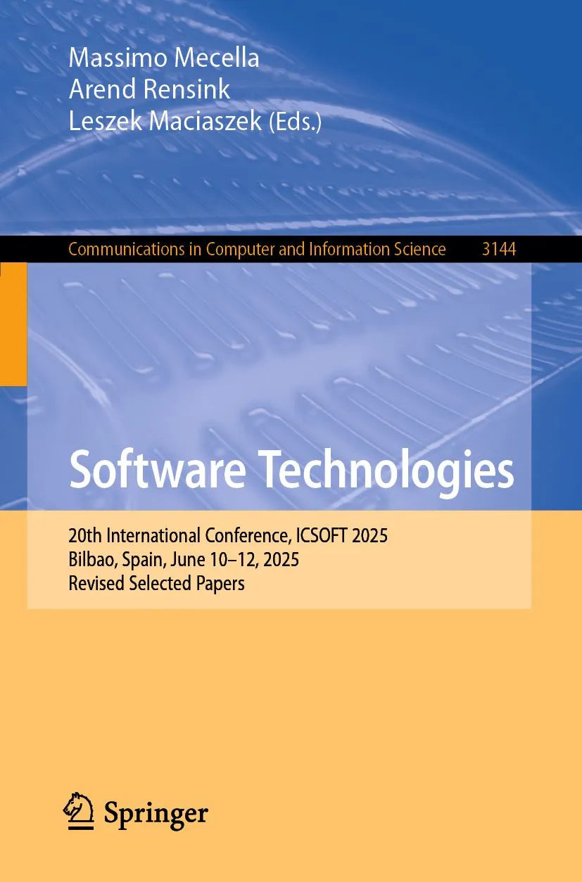 Cover: Software Technologies (E-Book) von Massimo Mecella