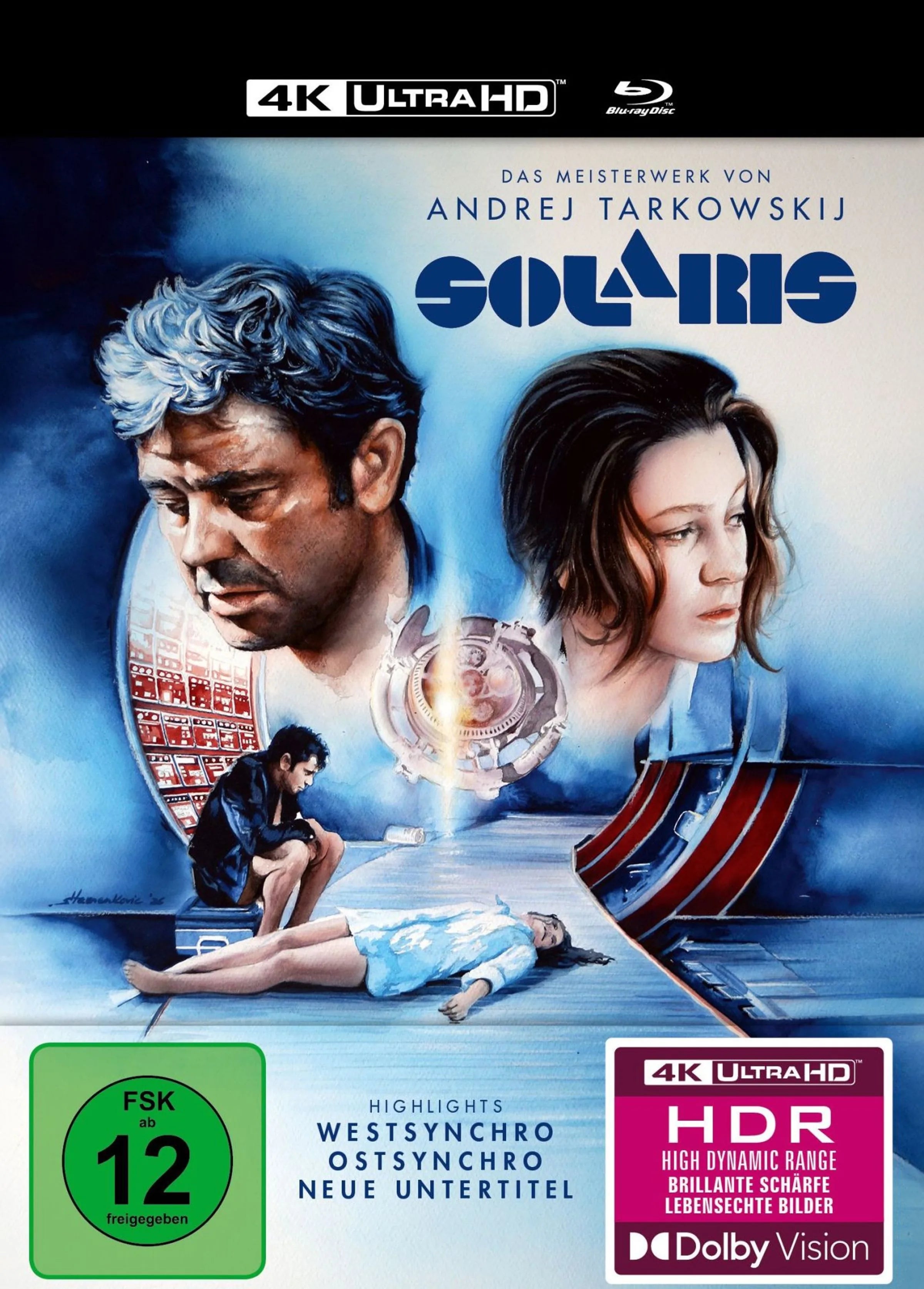 4K UHD Blu-ray-Cover: Solaris. Regie: Andrej Tarkowski
