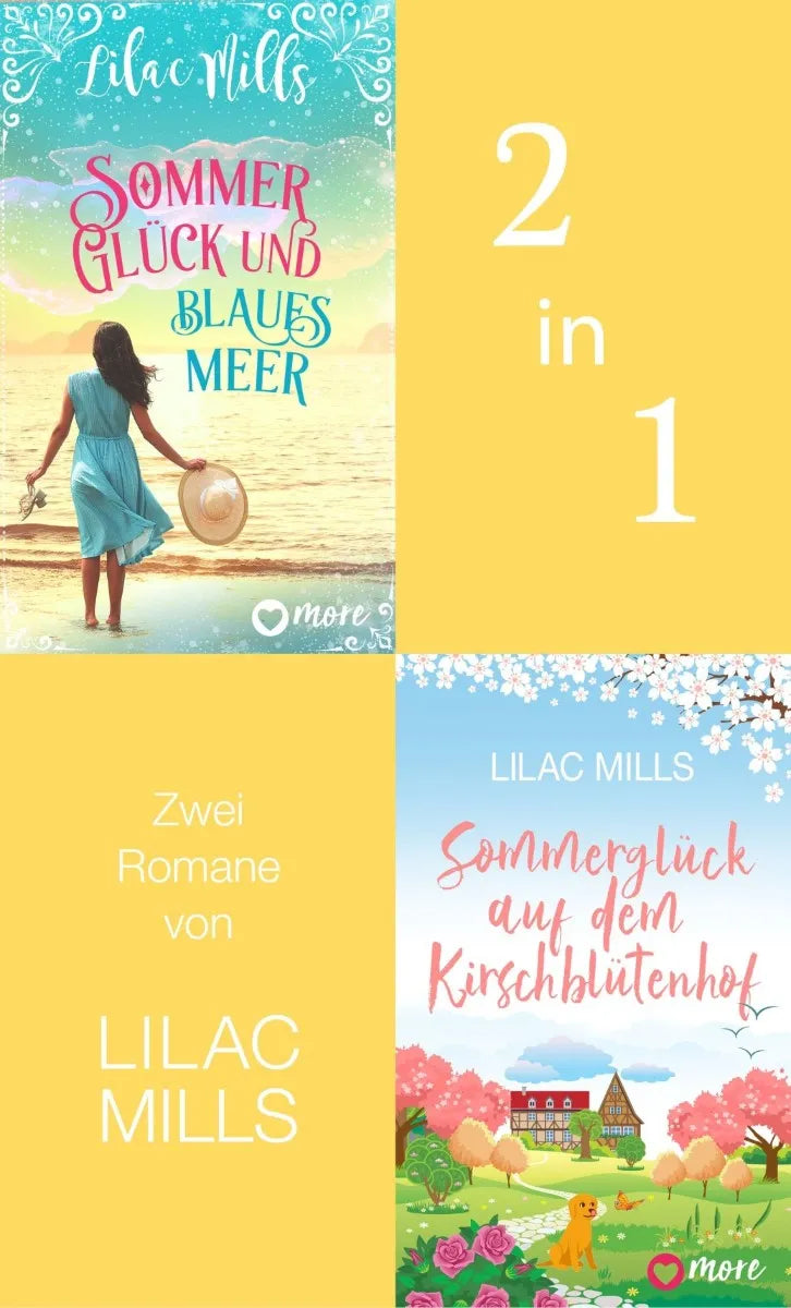 Cover: Sommer, Glück und blaues Meer & Sommerglück auf dem Kirschblütenhof (E-Book) von Lilac Mills