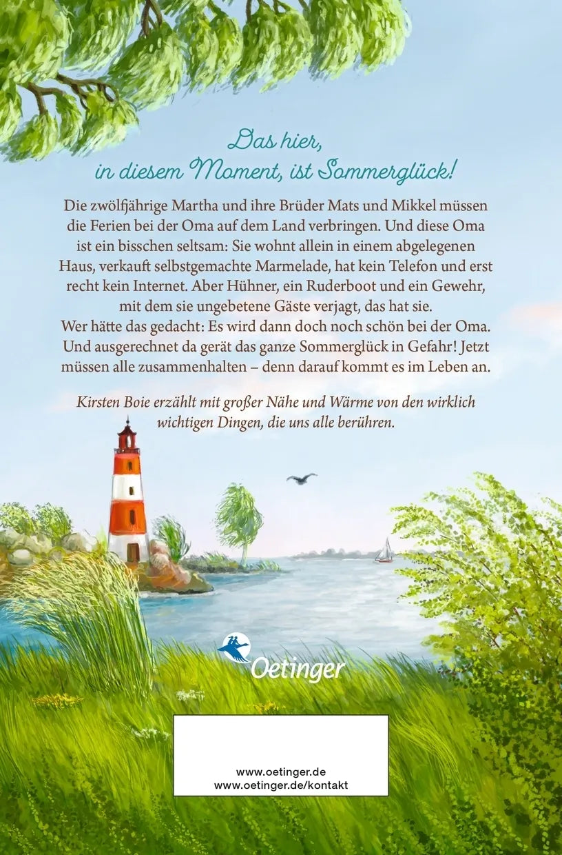 Buchrückseite von 'Sommerby 1. Ein Sommer in Sommerby' mit Klappentext - Taschenbuch