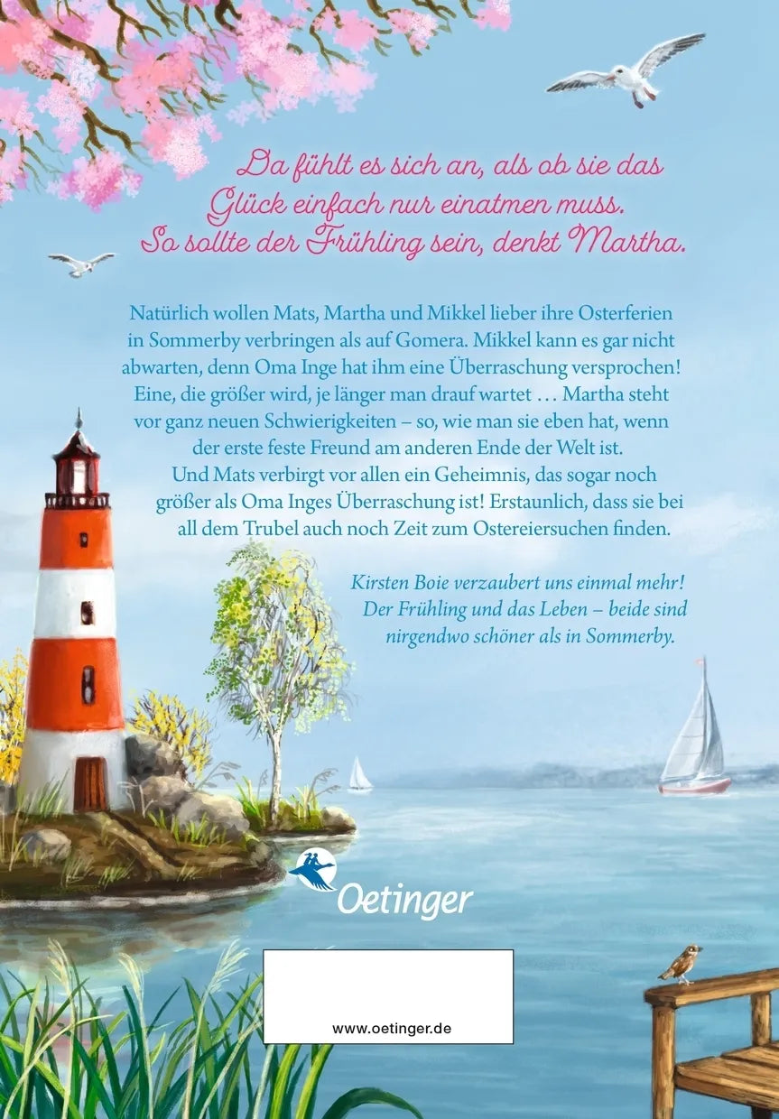 Buchrückseite von 'Sommerby 4. Am schönsten ist es in Sommerby' mit Klappentext - Gebundene Ausgabe