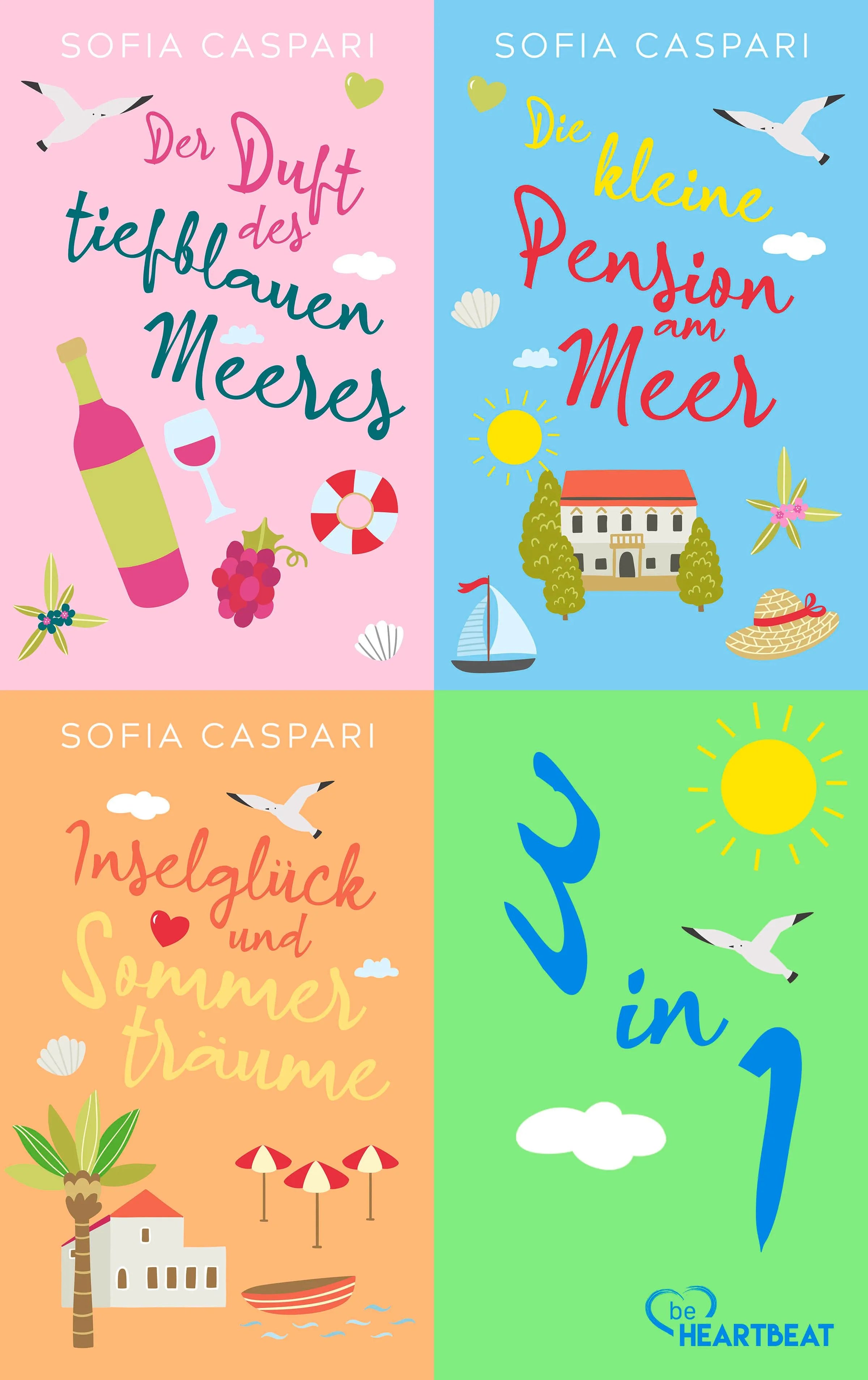 Cover: Sommertage in Kroatien | Drei Liebesromane in einem eBook (E-Book) von Sofia Caspari
