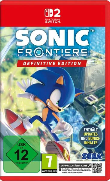 Cover: Sonic Frontiers – Definitive Edition für Nintendo Switch 2. Publisher: SEGA