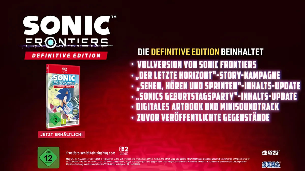 Spielszene 1 aus Sonic Frontiers - Definitive Edition – Nintendo Switch 2