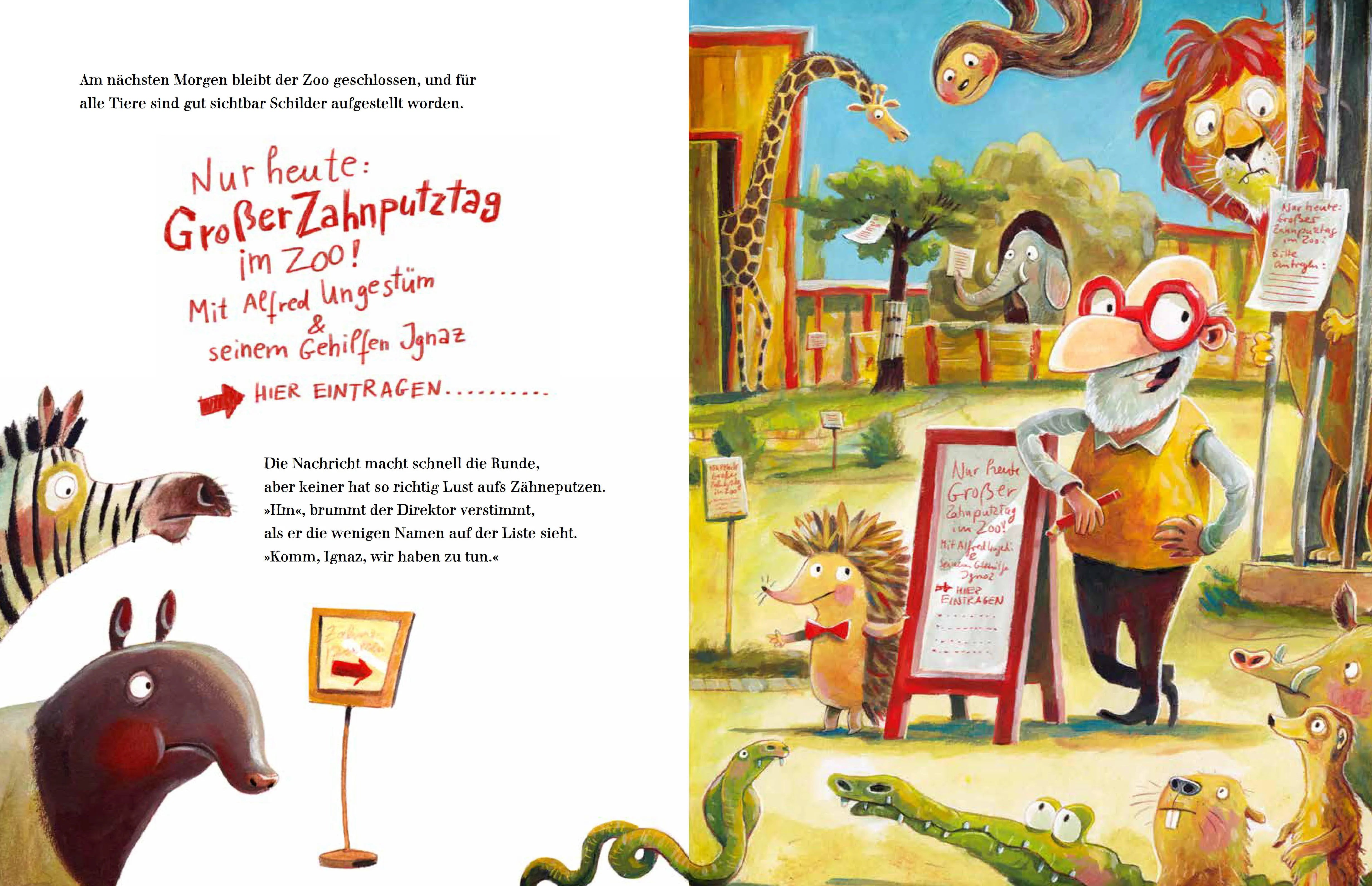 Produktansicht: Der große Zahnputztag im Zoo (Gebundene Ausgabe)