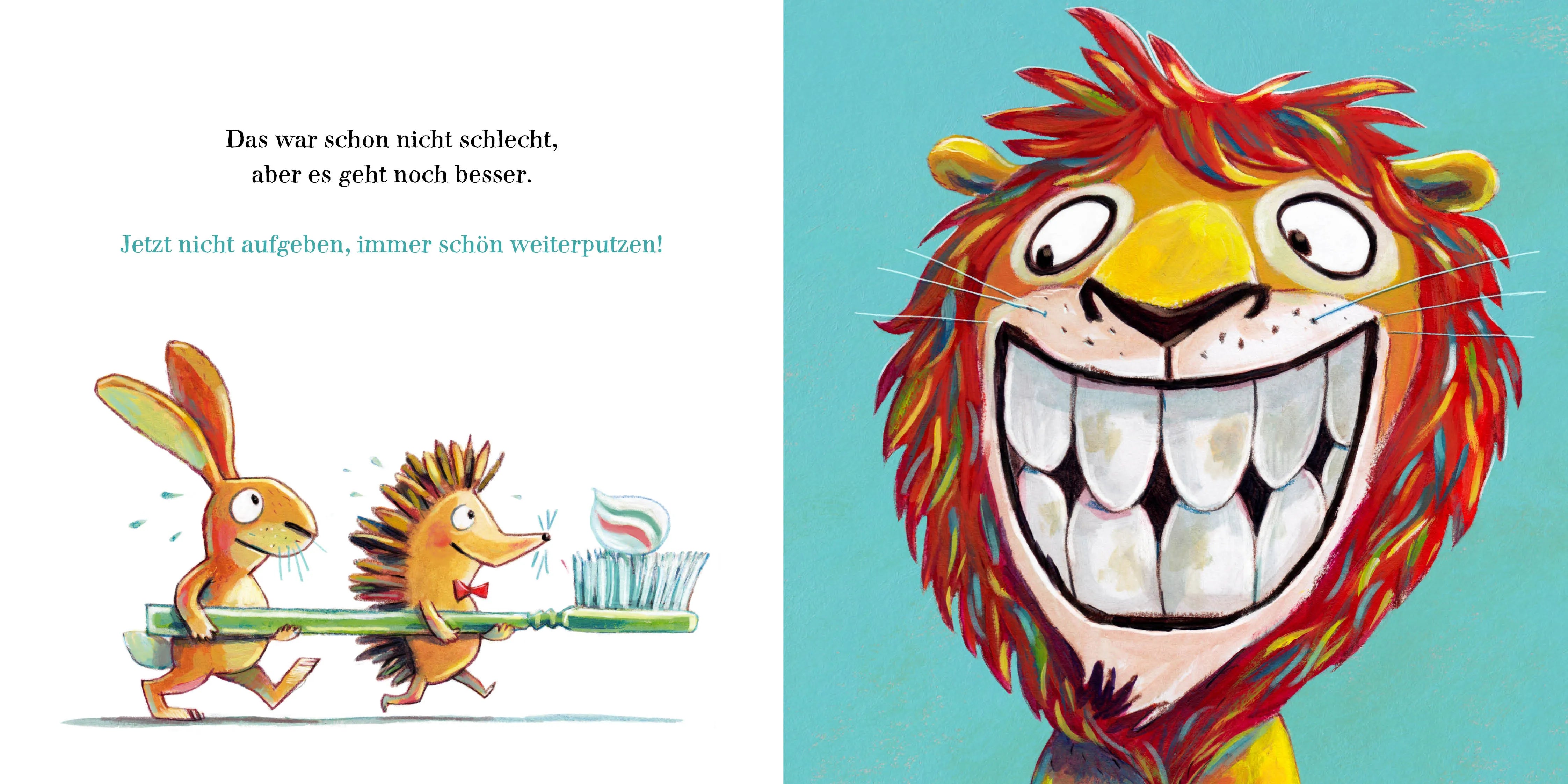 Produktansicht: Hilf dem Löwen Zähne putzen! (Gebundene Ausgabe)