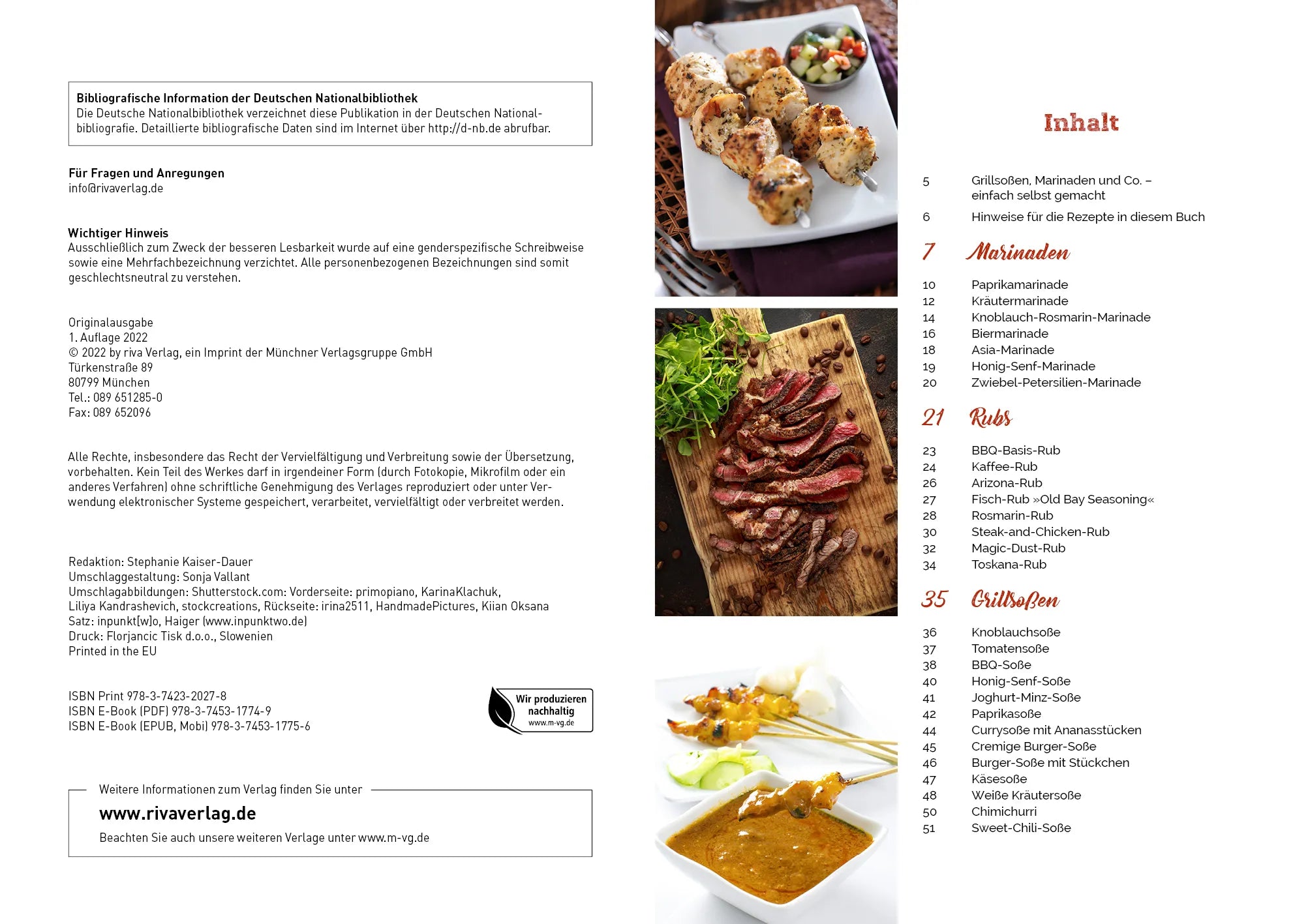 Innenansicht von 'Soßen, Dips und Marinaden zum Grillen' - Taschenbuch