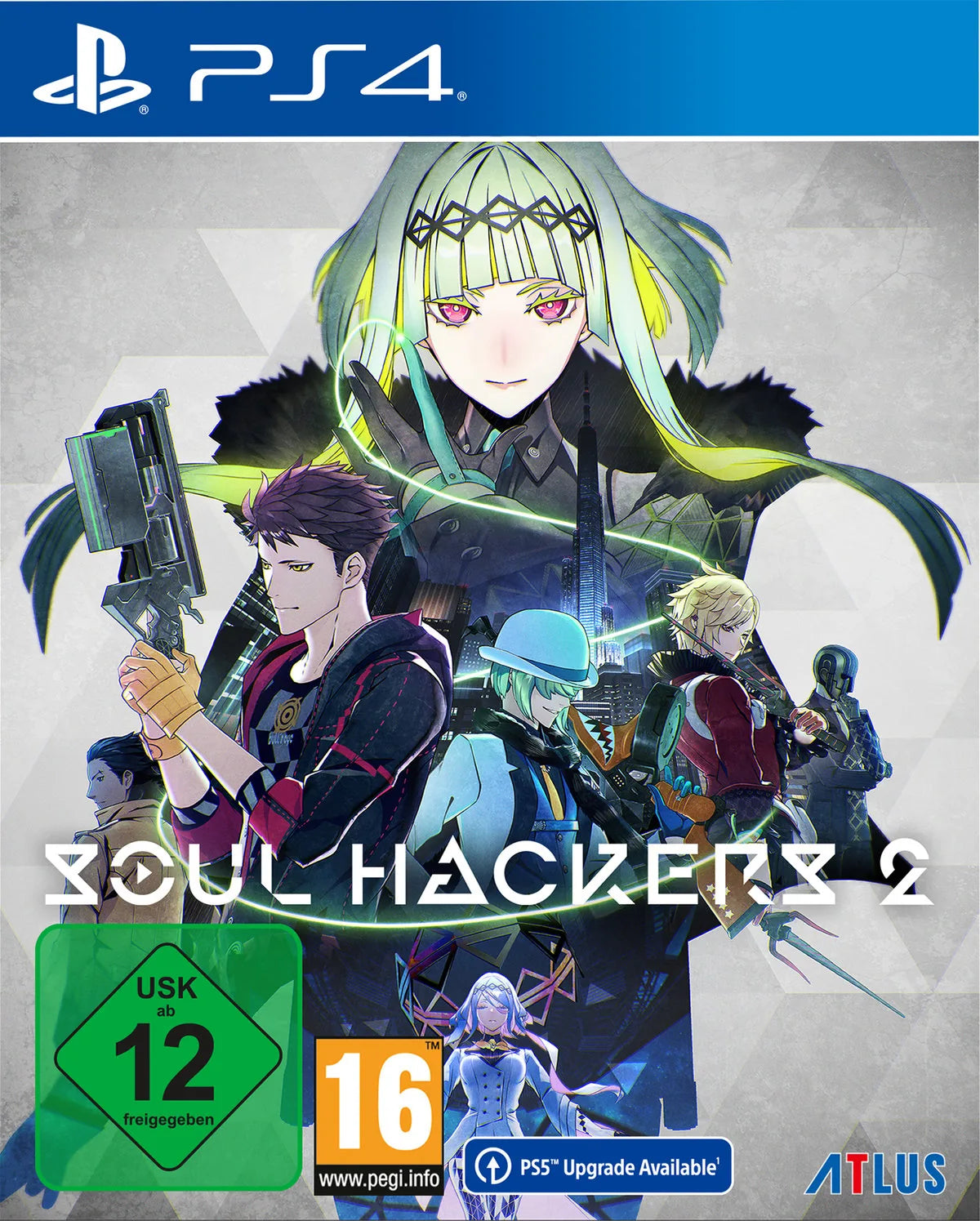 Cover: Soul Hackers 2 für Playstation 4. Publisher: PLAION GmbH