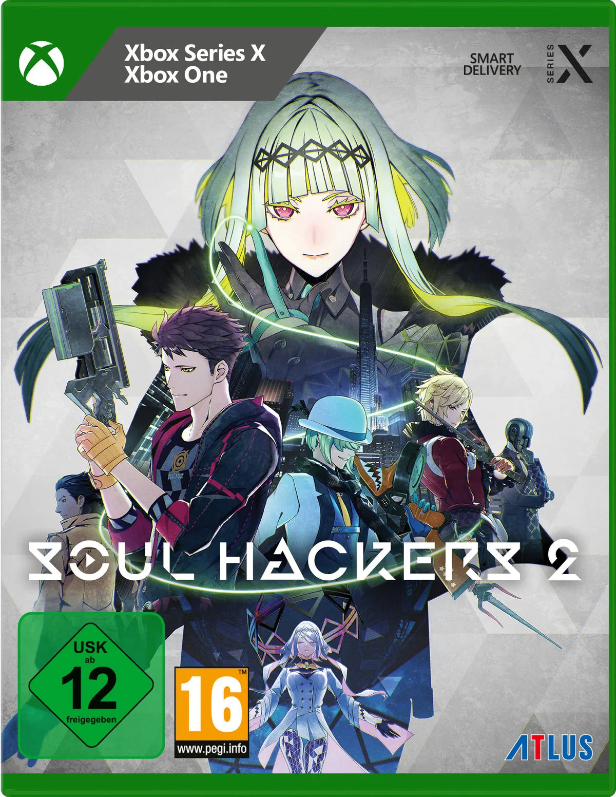 Cover: Soul Hackers 2 für Xbox Series X. Publisher: PLAION GmbH