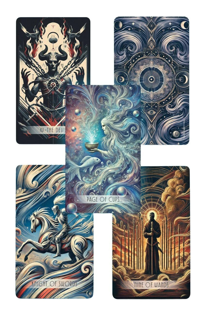 Soulmirror Tarot GB - 78 Cards + Book- (Soul Path, sensitive tarot cards) – Ansicht