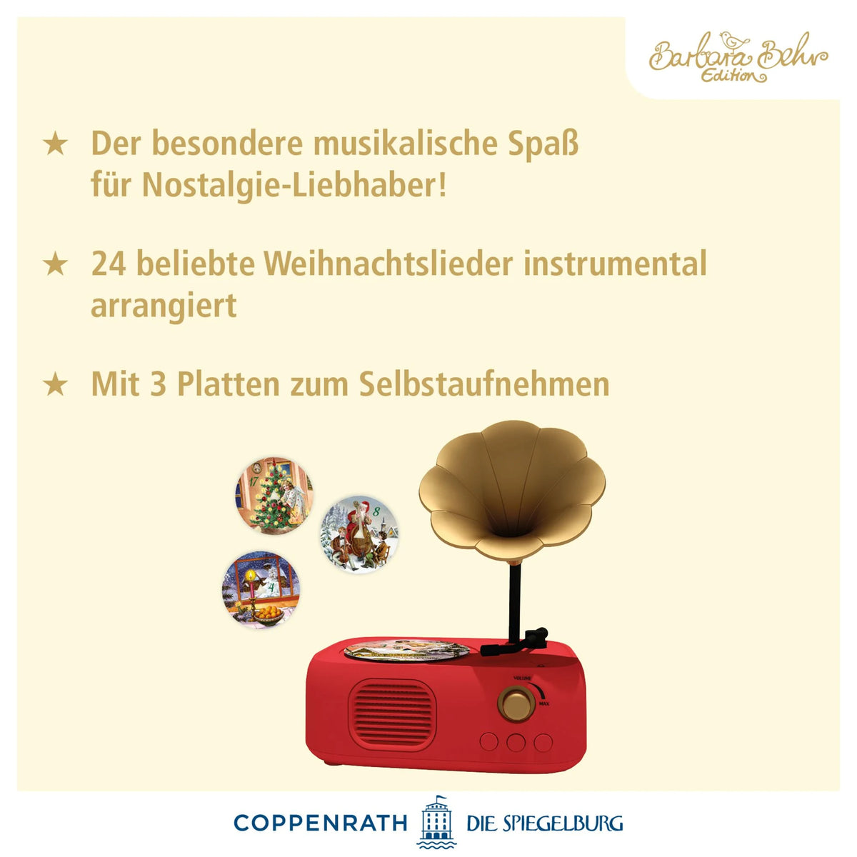 Sound-Adventskalender – Vintage-Grammophon – Ansicht