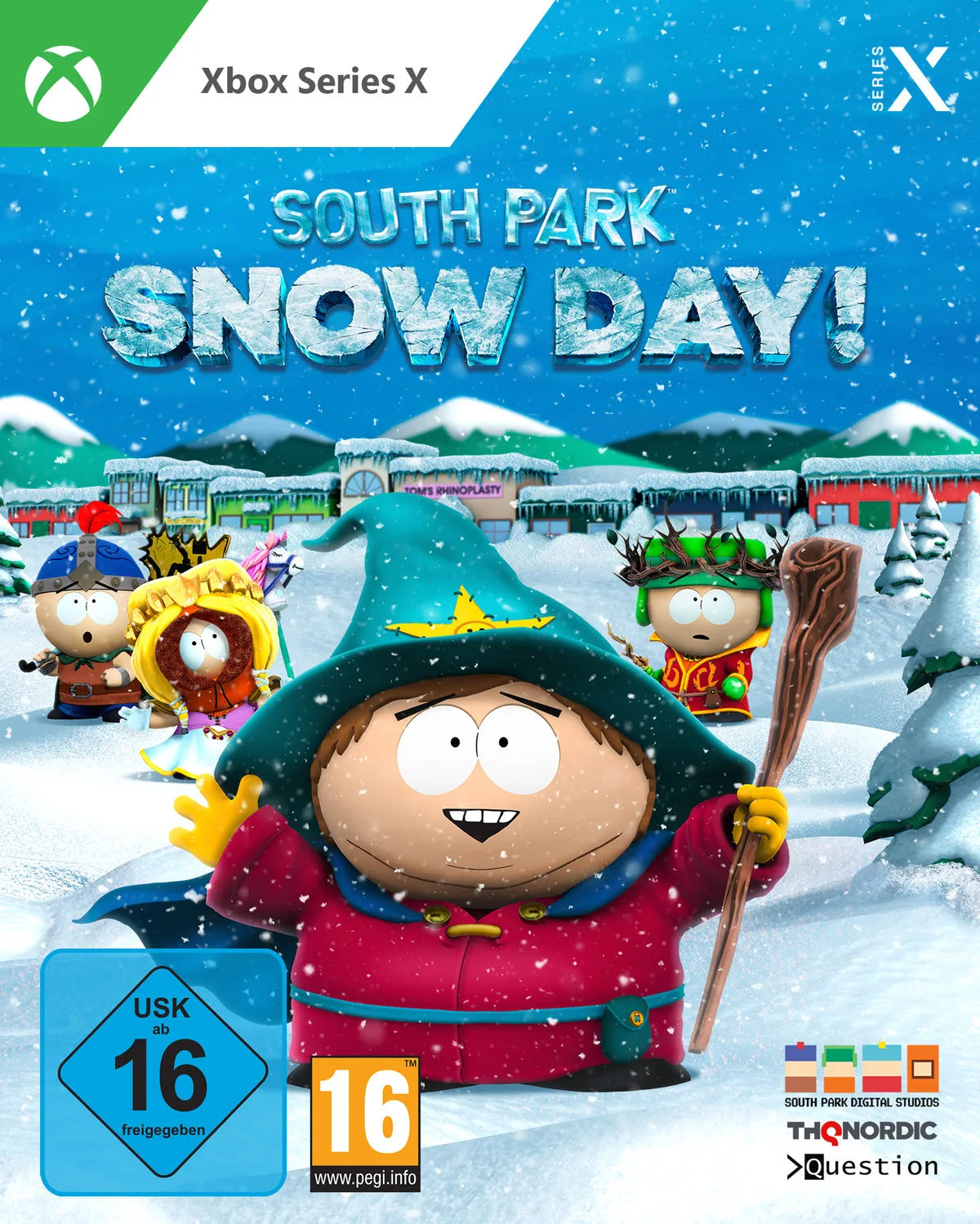 Cover: South Park - Snow Day! für Xbox Series X. Publisher: THQ Nordic GmbH