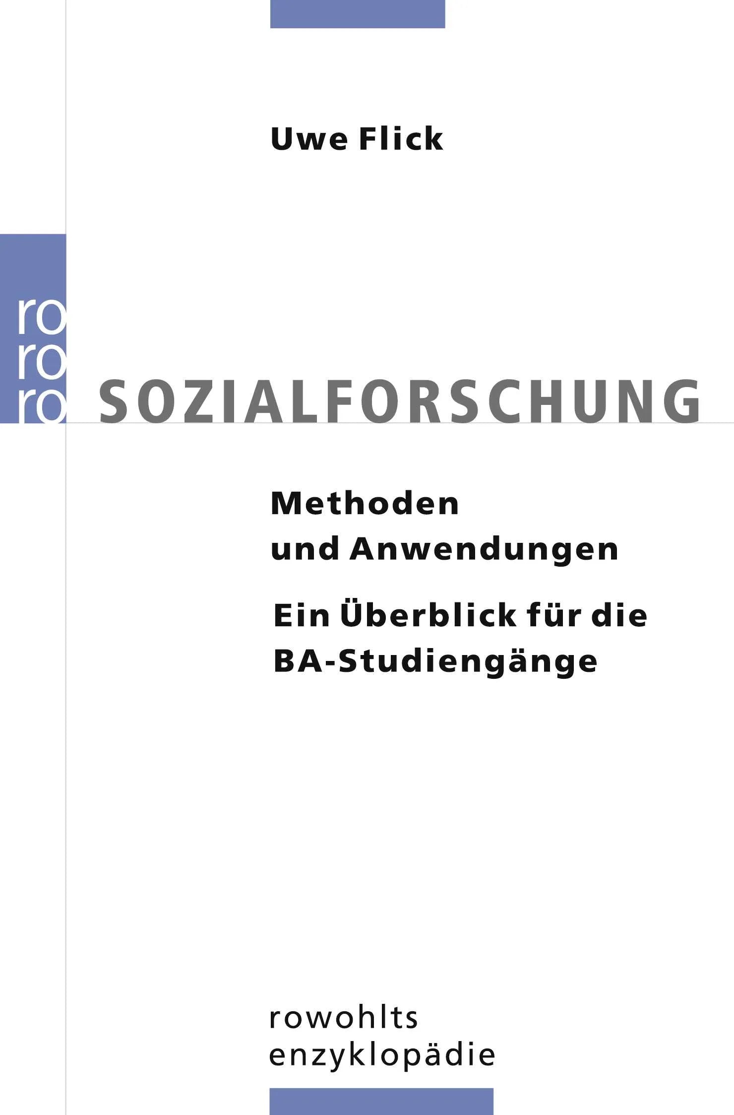 Buchcover von 'Sozialforschung' - Taschenbuch von Uwe Flick