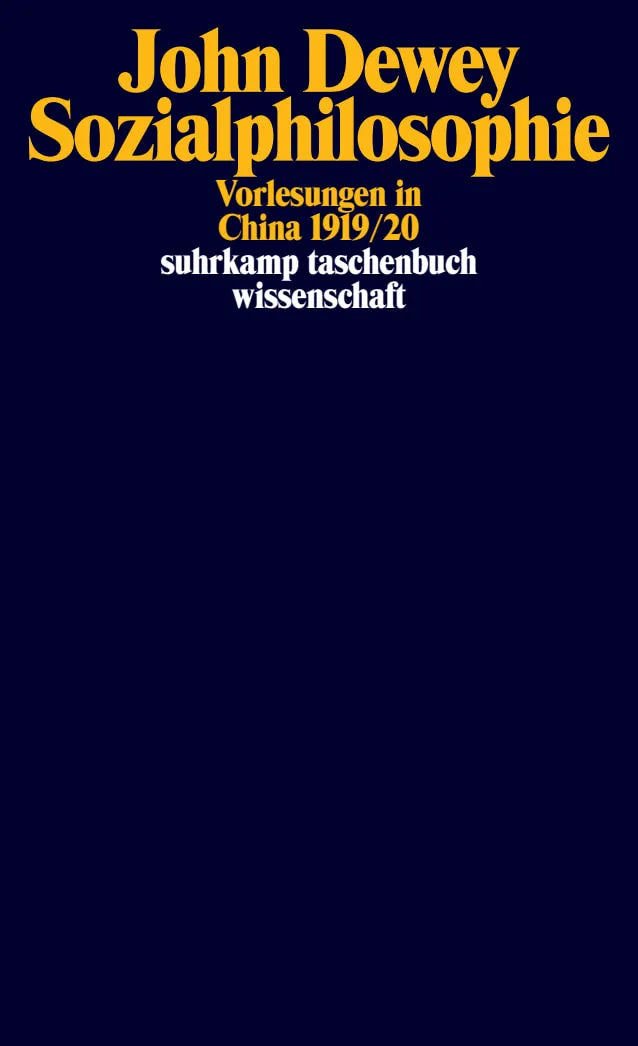 Buchcover von 'Sozialphilosophie' - Taschenbuch von John Dewey