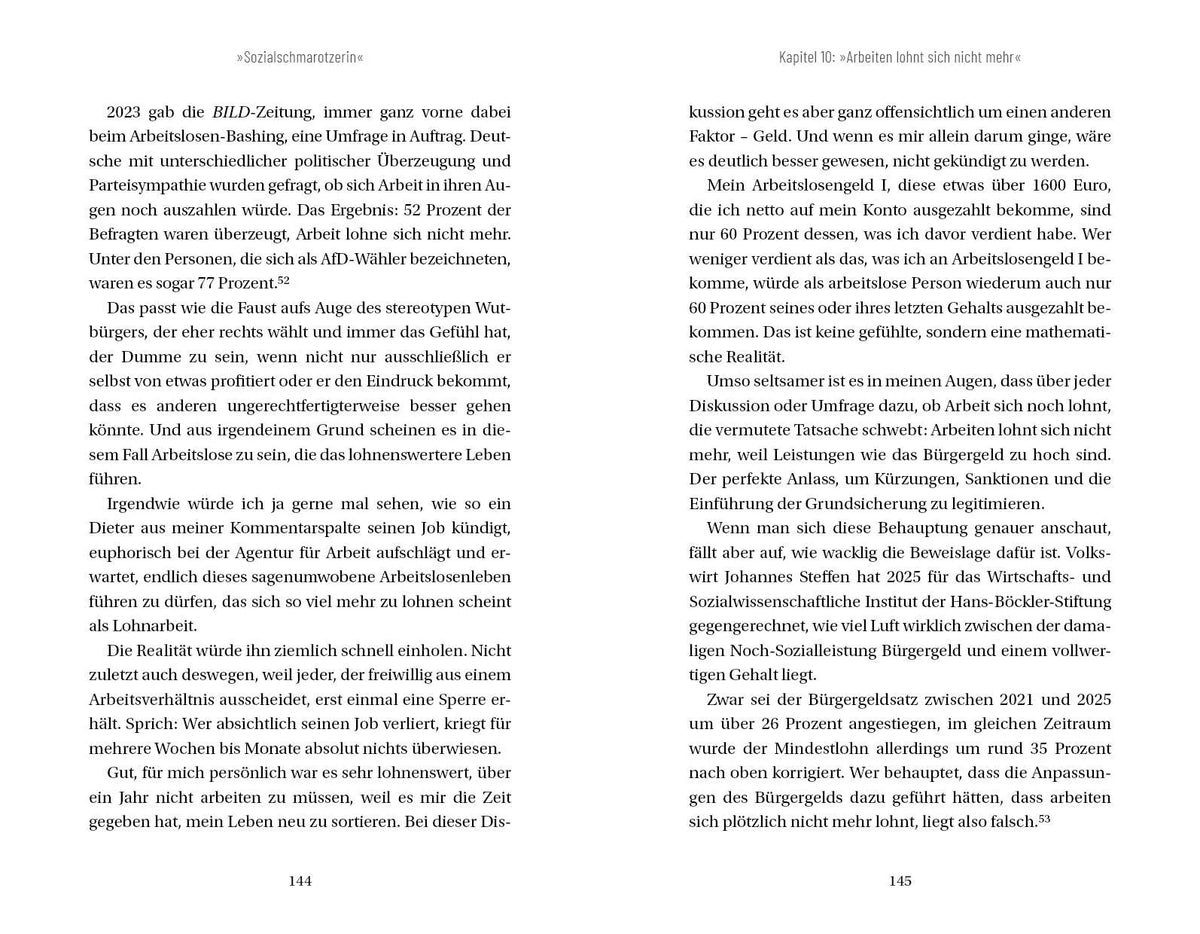 Detailansicht: »Sozialschmarotzerin« (Paperback)