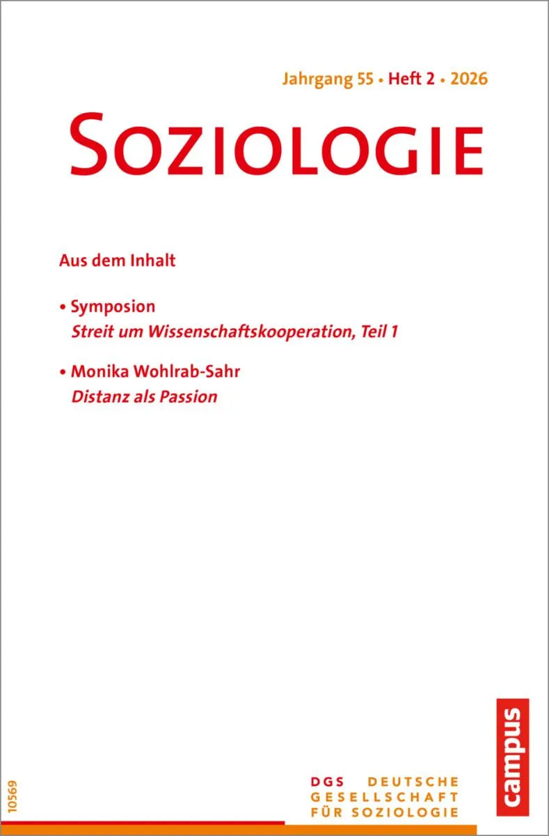 Cover: Soziologie 2/2026 (E-Book) von Angelika Poferl