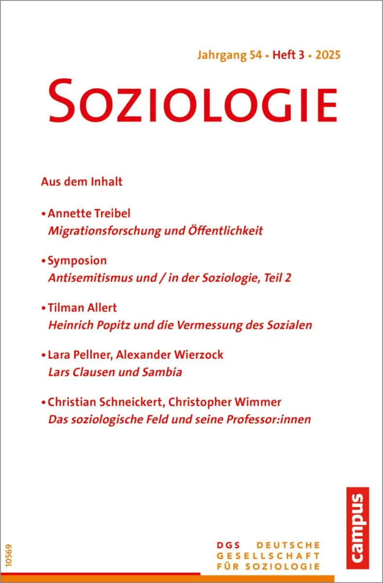 Cover: Soziologie 3/2025 (E-Book) von Angelika Poferl
