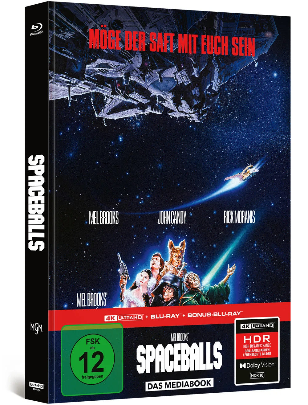 4K UHD Blu-ray-Cover: Spaceballs - Mel Brooks’ verrückte Raumfahrt