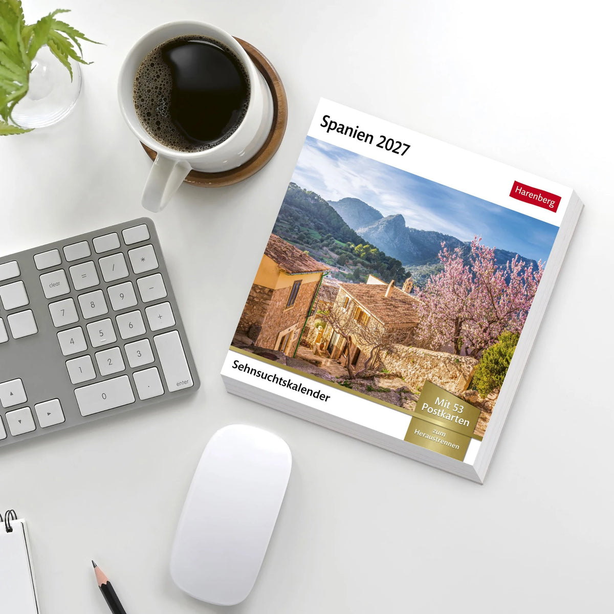 Spanien Sehnsuchtskalender 2027 - Wochenkalender mit 53 Postkarten – Ansicht