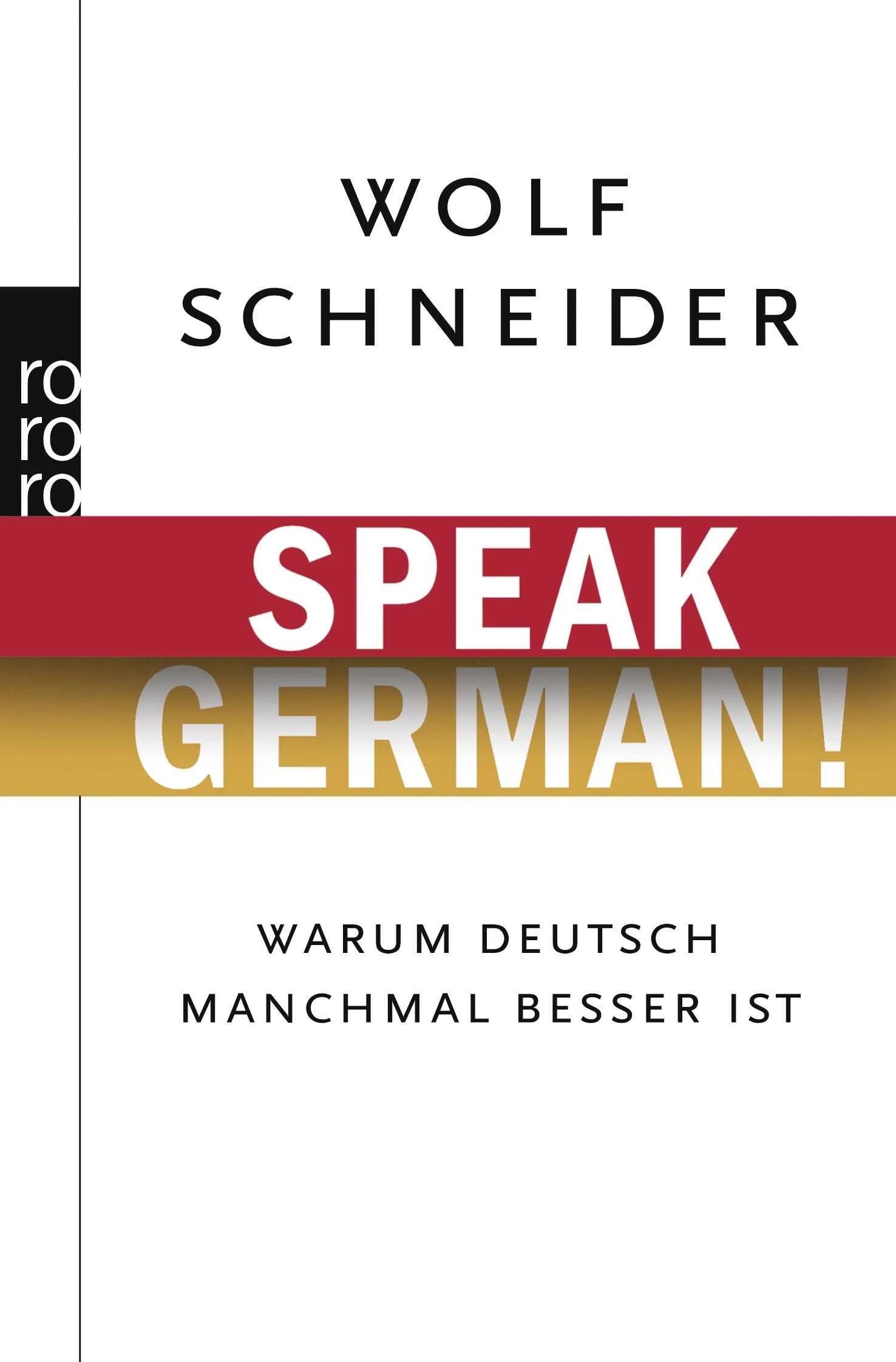 Buchcover von 'Speak German!' - Taschenbuch von Wolf Schneider