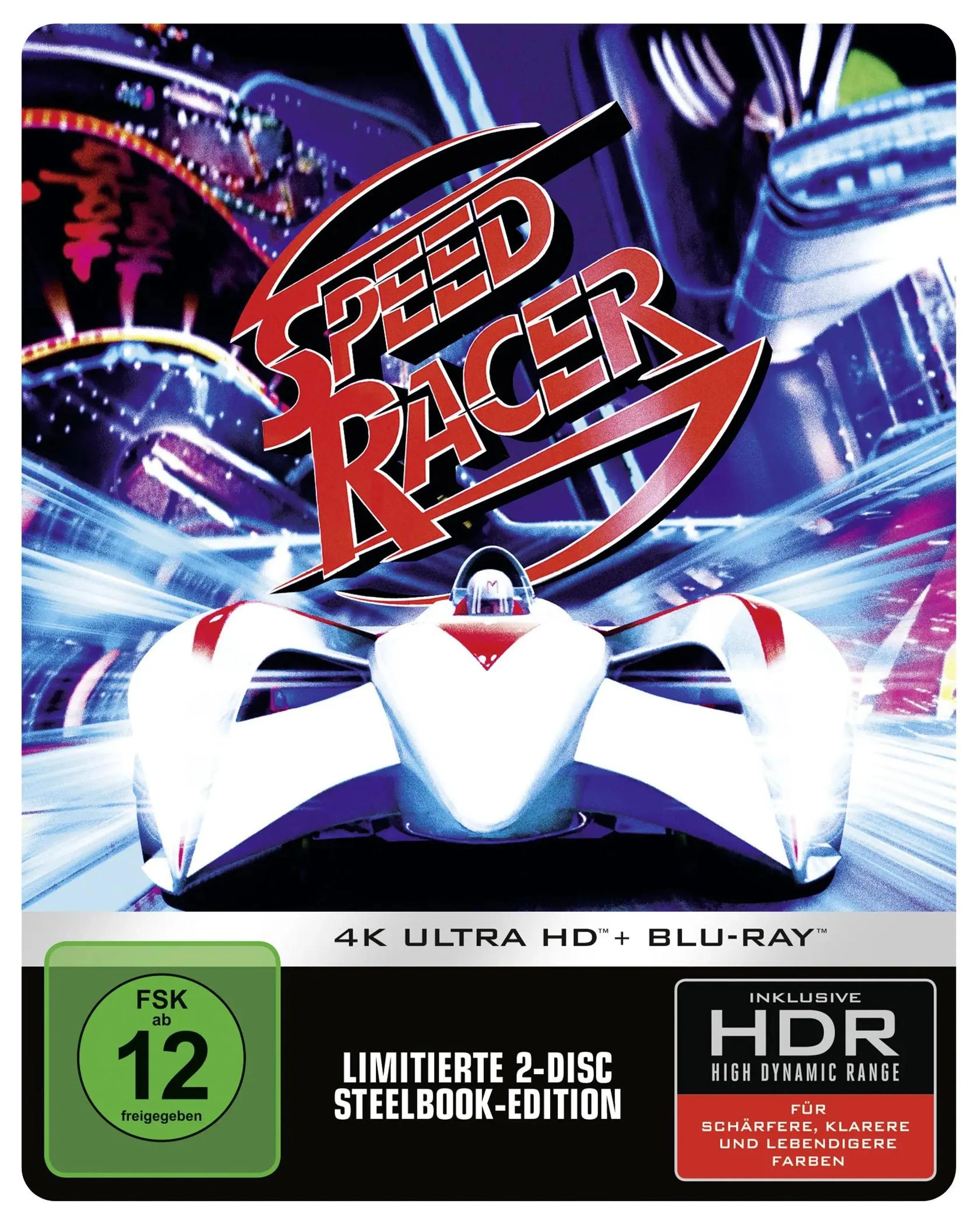 4K UHD Blu-ray-Cover: Speed Racer. Regie: Larry Wachowski