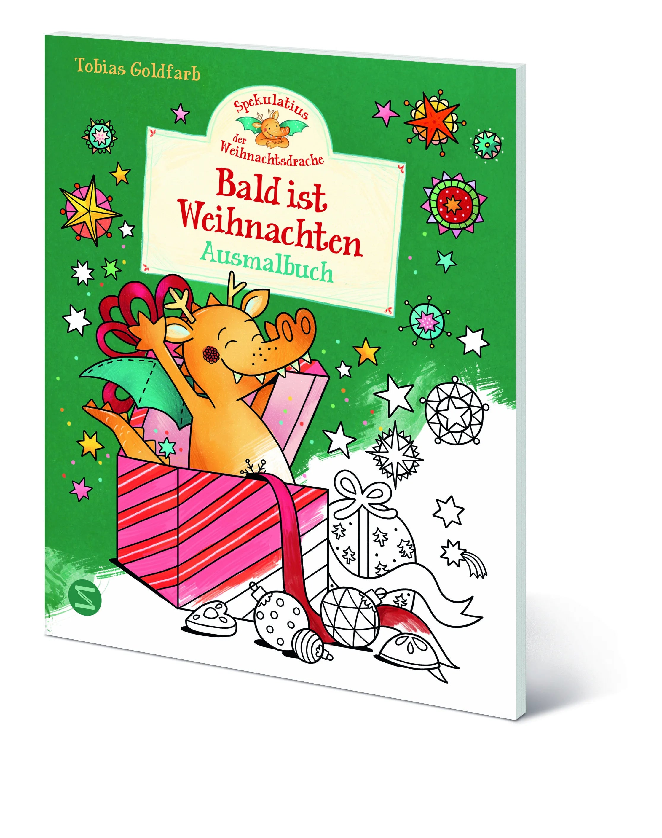 Innenansicht von 'Spekulatius, der Weihnachtsdrache. Bald ist Weihnachten. Ausmalbuch' - Taschenbuch