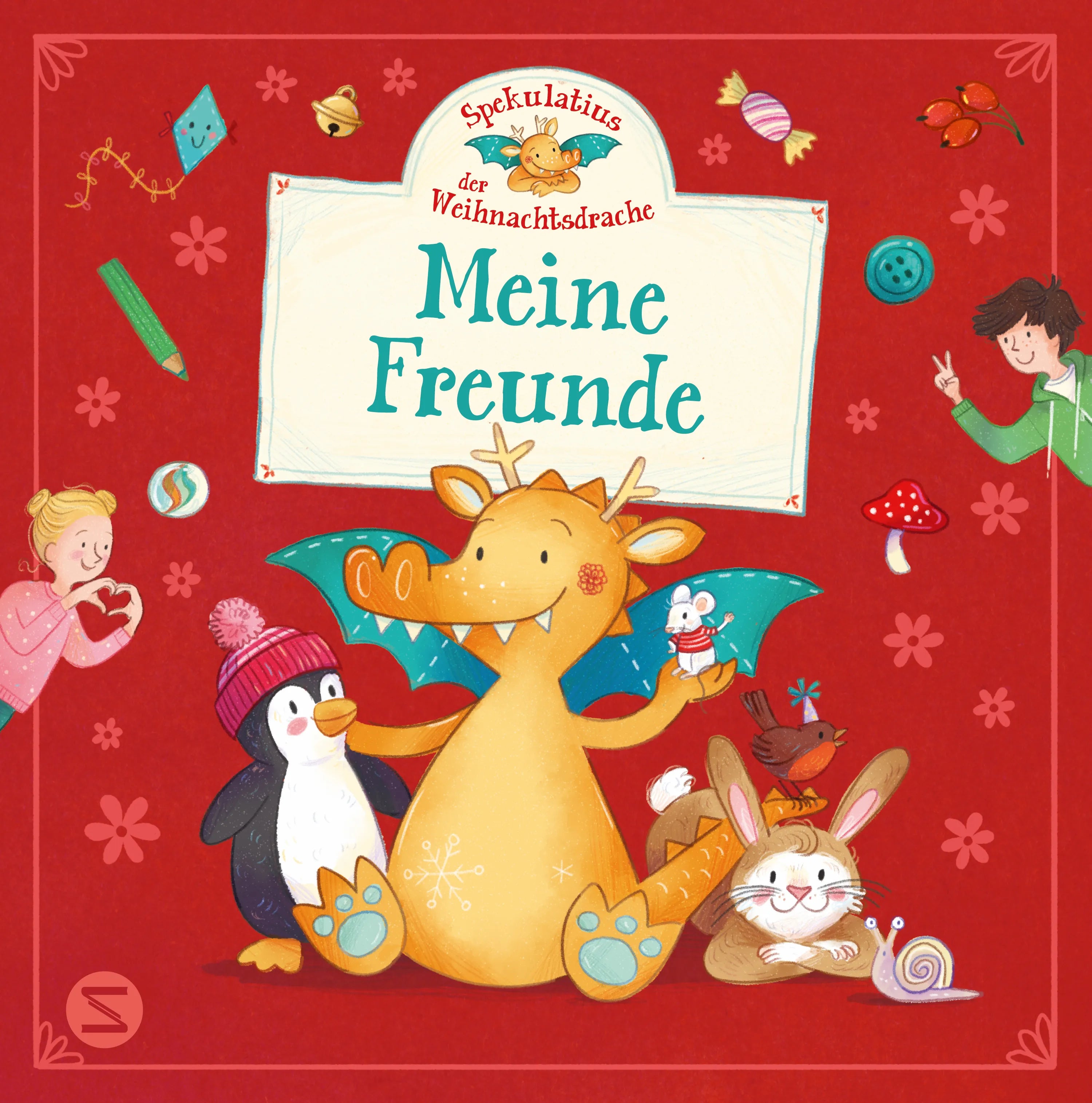 Buchcover von 'Spekulatius, der Weihnachtsdrache. Meine Freunde' - Gebundene Ausgabe von Tobias Goldfarb