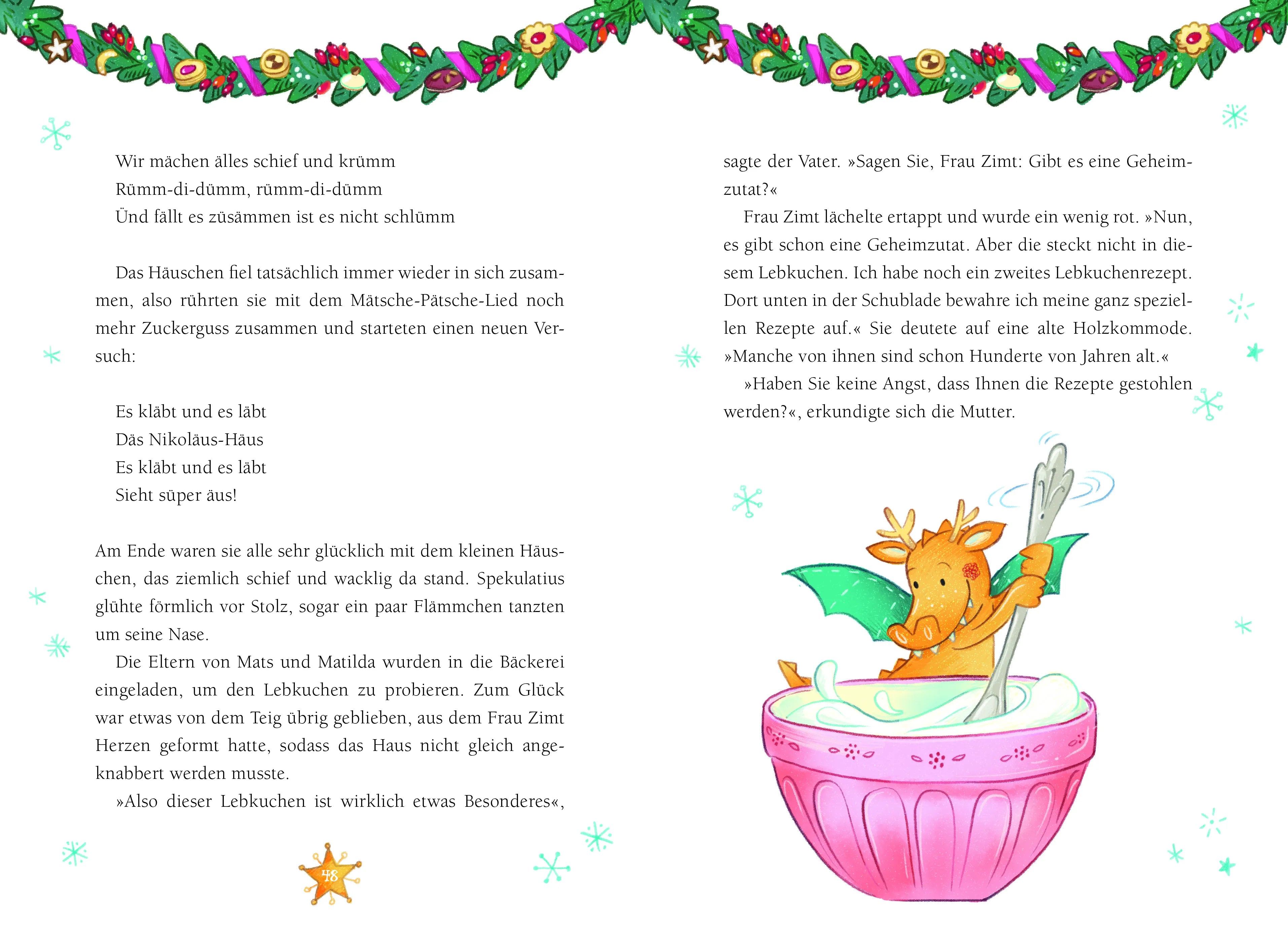 Detailansicht: Spekulatius, der Weihnachtsdrache. Spekulatius und das Lebkuchenwunder (Hardcover)